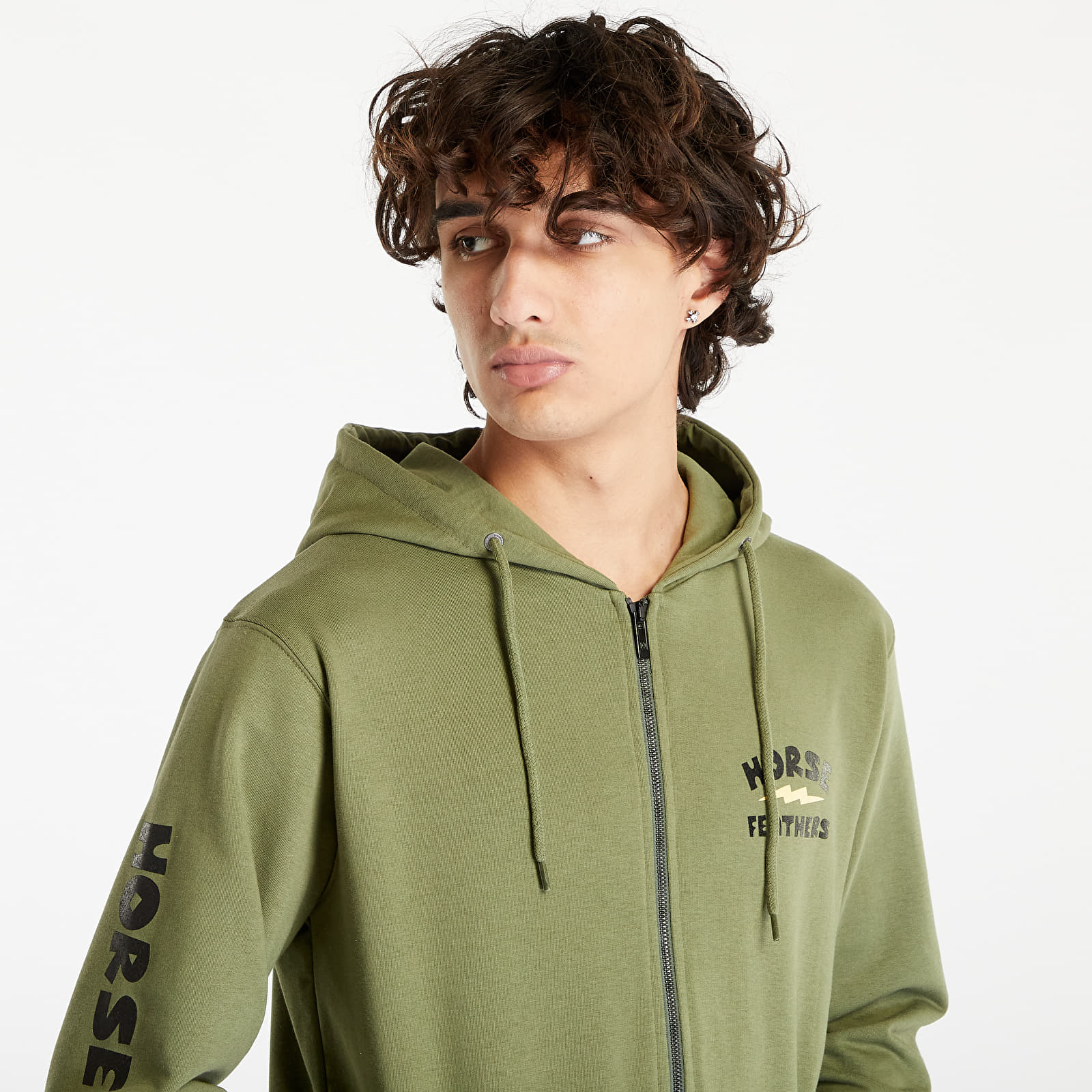 Hanorac Horsefeathers Ignite Sweatshirt Loden Green - 1 | YEO