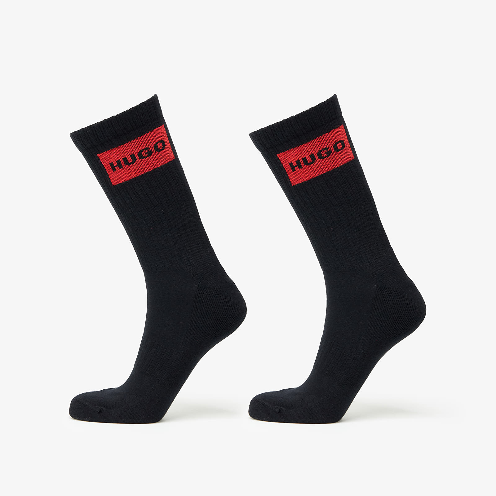 Socks Hugo Boss Logo Quarter Socks 2-Pack Black
