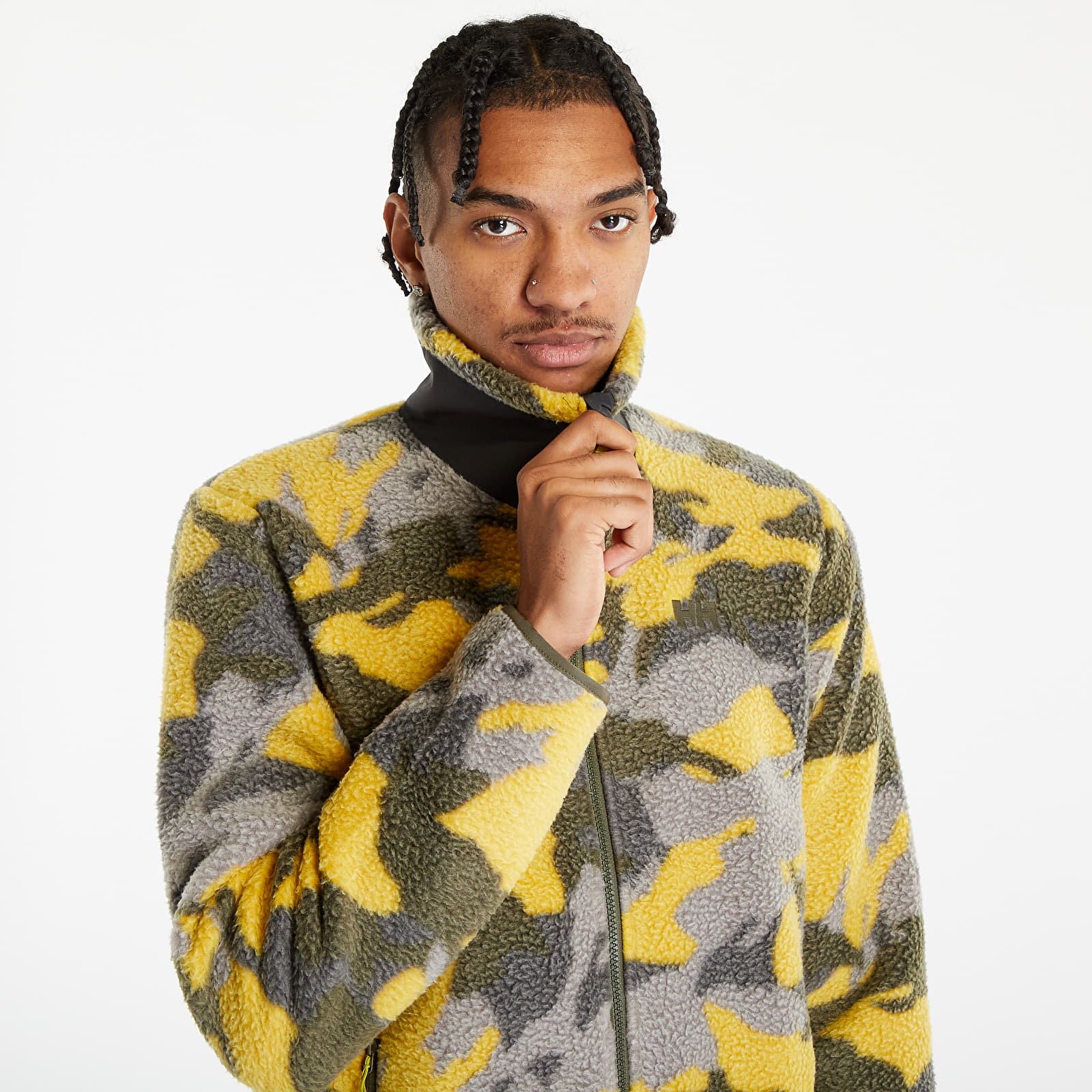 Striukės Helly Hansen Panorama Printed Pile Jacket Bright Moss Woodland Camo