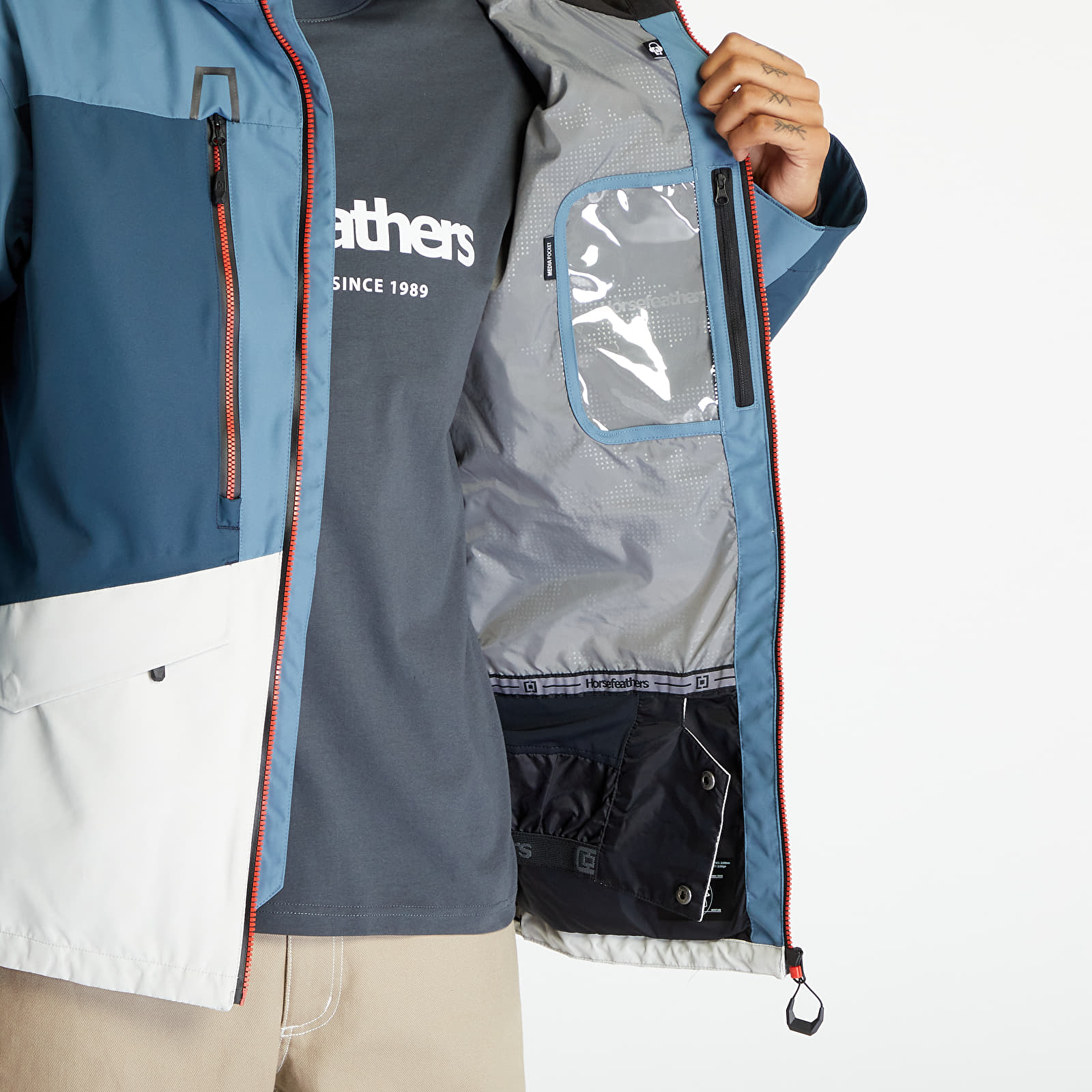 Bundy Horsefeathers Halen II Shell Jacket Blue Mirage