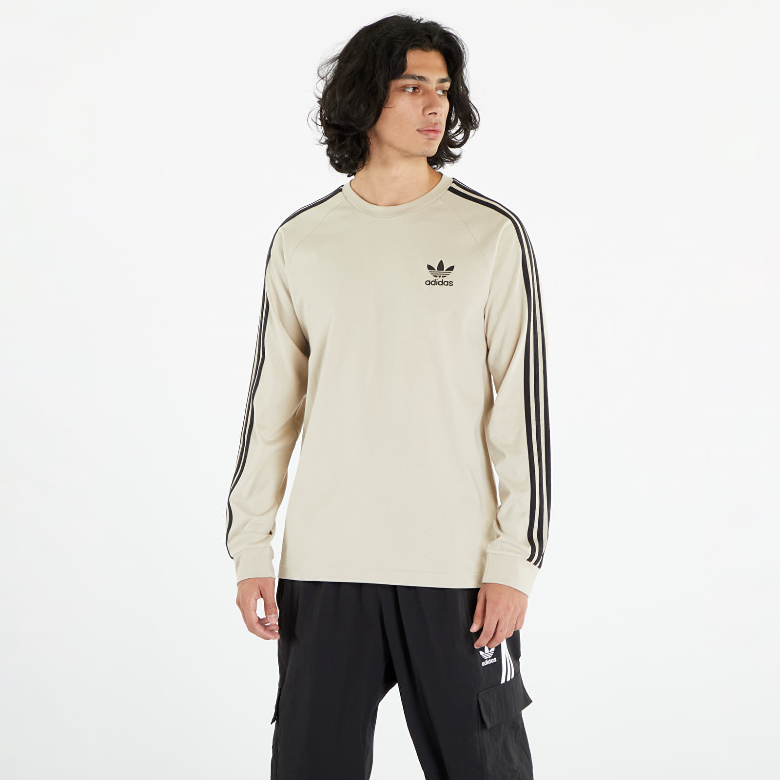 T-shirts adidas Originals Adicolor Classics 3-Stripes Long Sleeve Tee Wonder Beige