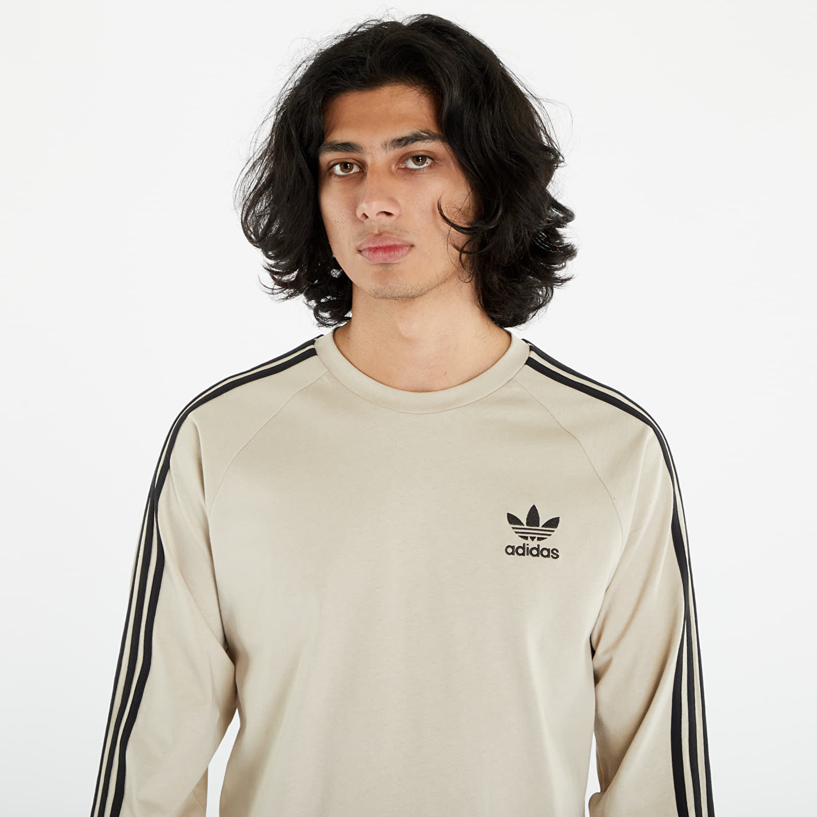 T-shirts adidas Originals Adicolor Classics 3-Stripes Long Sleeve Tee Wonder Beige
