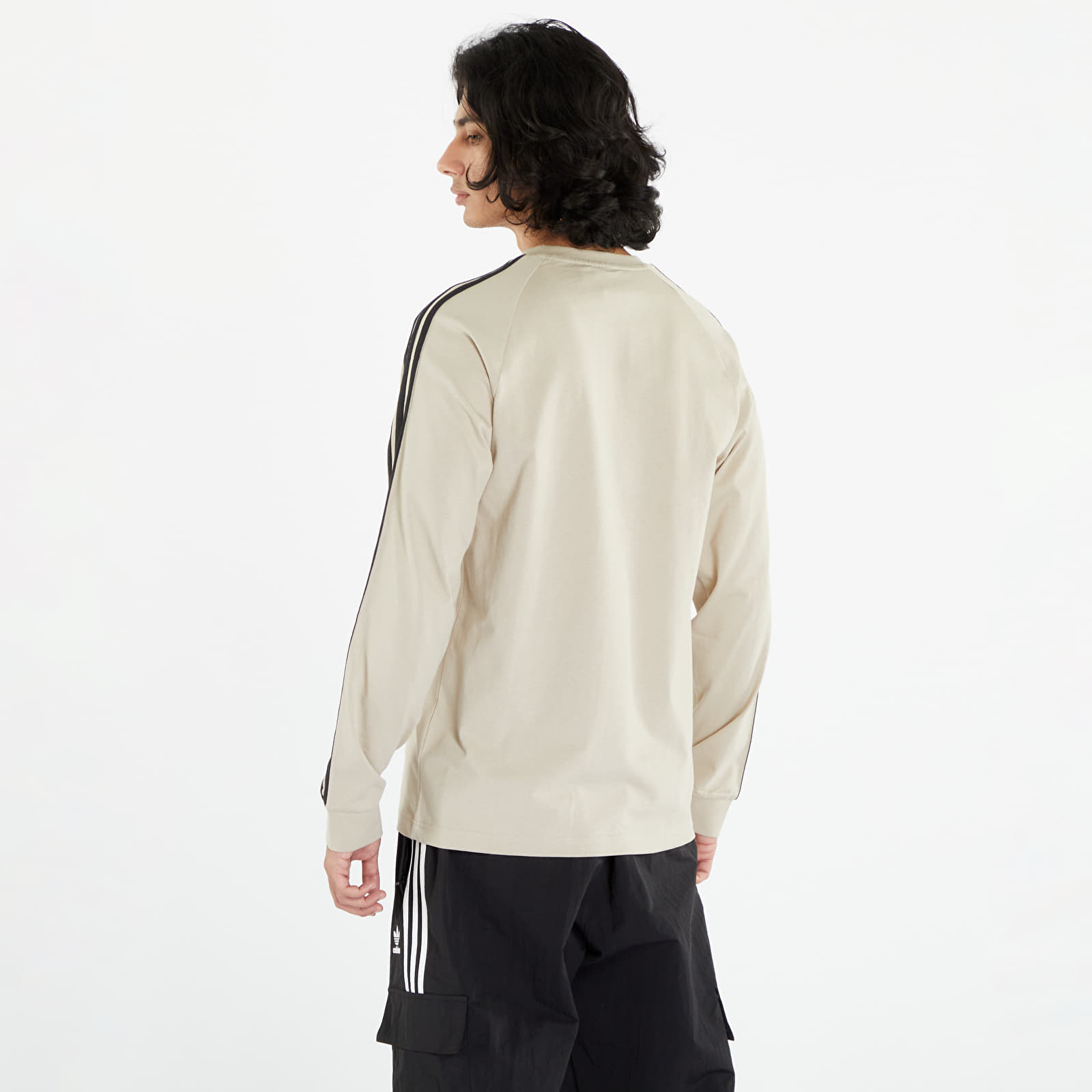 T-shirts adidas Originals Adicolor Classics 3-Stripes Long Sleeve Tee Wonder Beige