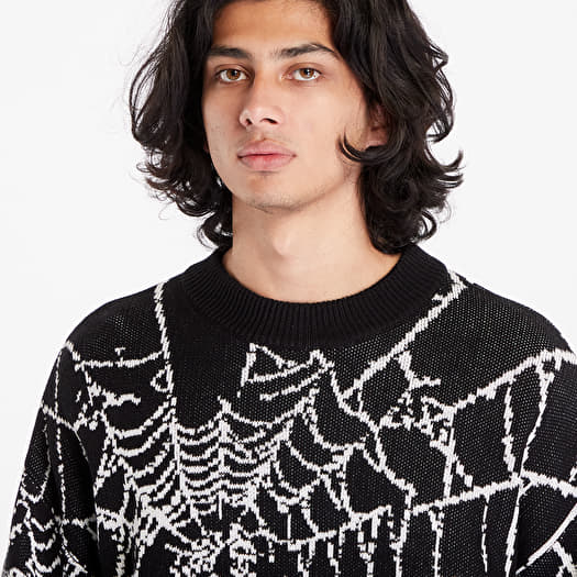Black and white grid sweater top