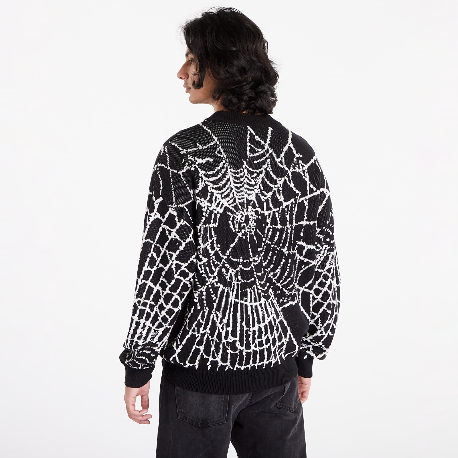 Mikiny a svetry Wasted Paris Sweater Grid Black/ White