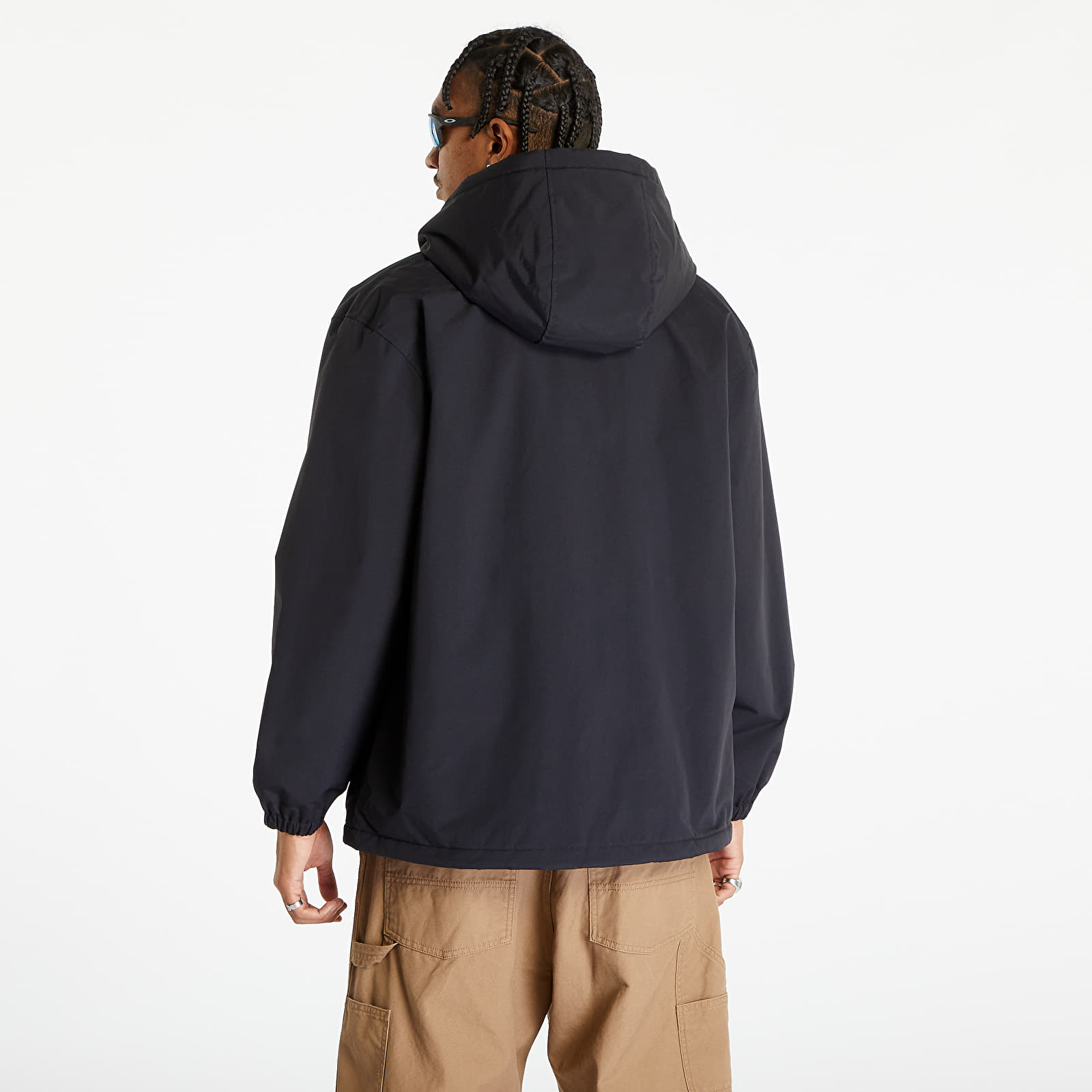Kurtki Carhartt WIP Hooded Coach Jacket UNISEX Black/ White