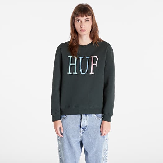Bluza HUF 8-Bit Crewneck Sweatshirt Dark Green