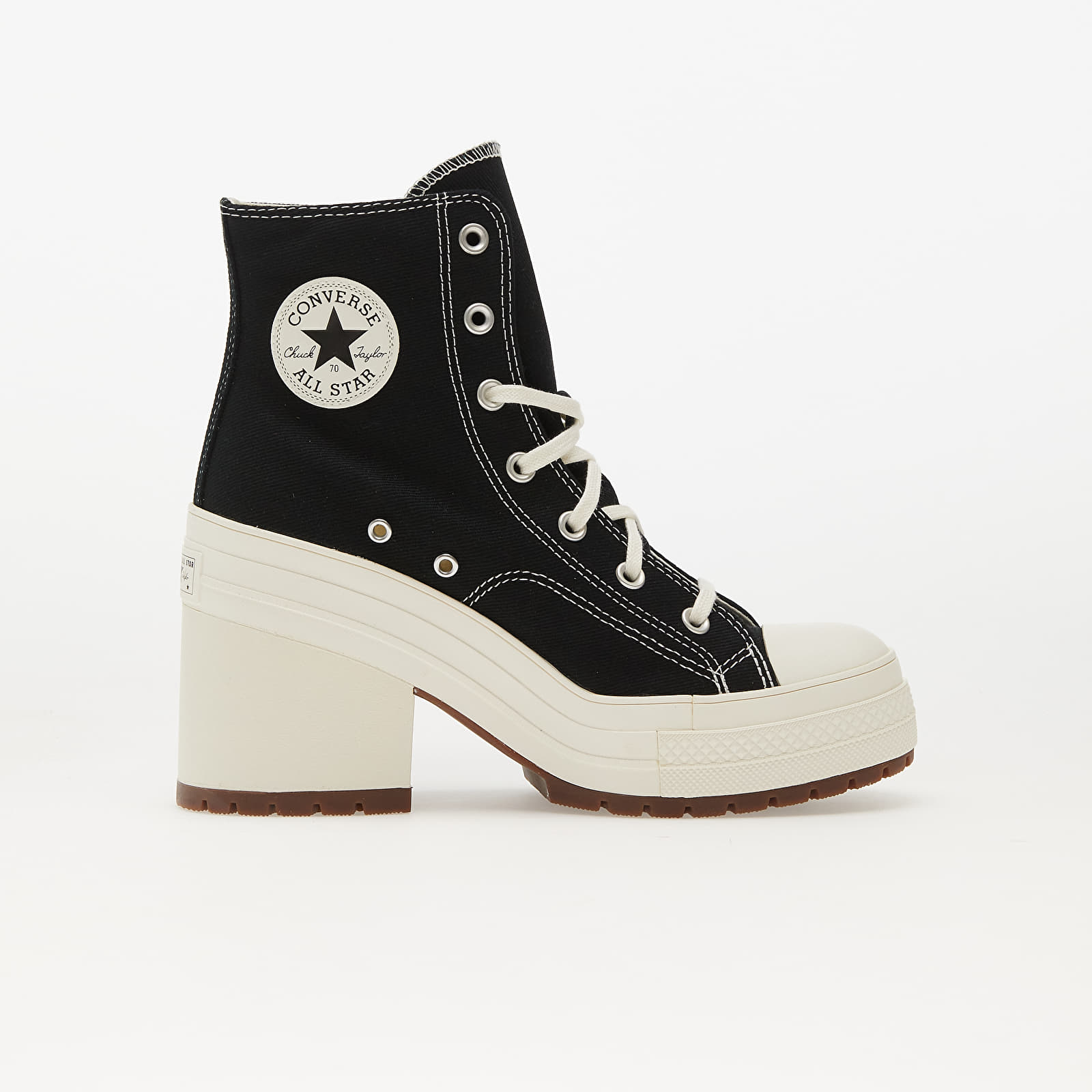 Women's sneakers and shoes Converse Chuck 70 De Luxe Heel Black/ Egret/ Egret