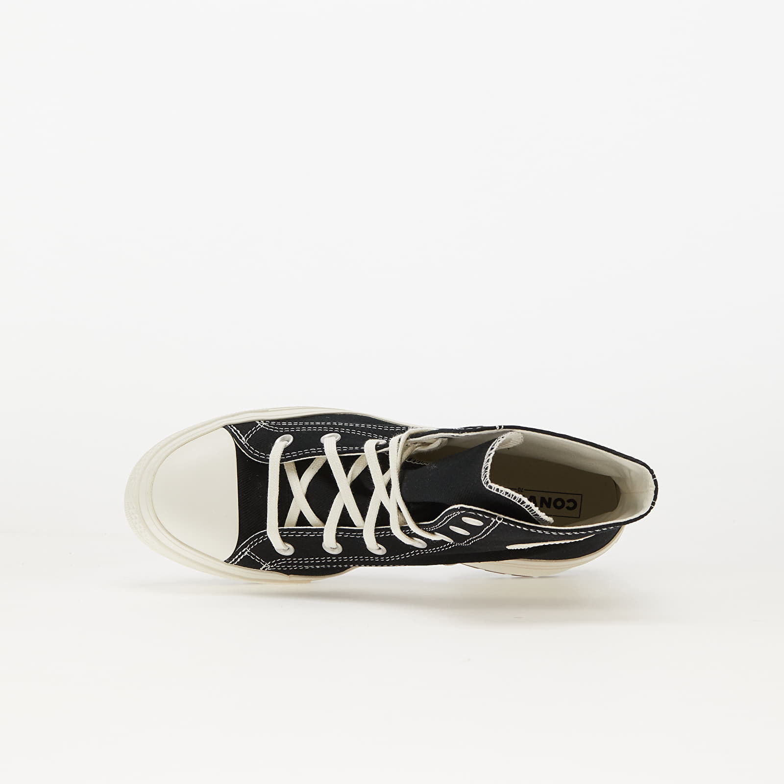 Women's sneakers and shoes Converse Chuck 70 De Luxe Heel Black/ Egret/ Egret
