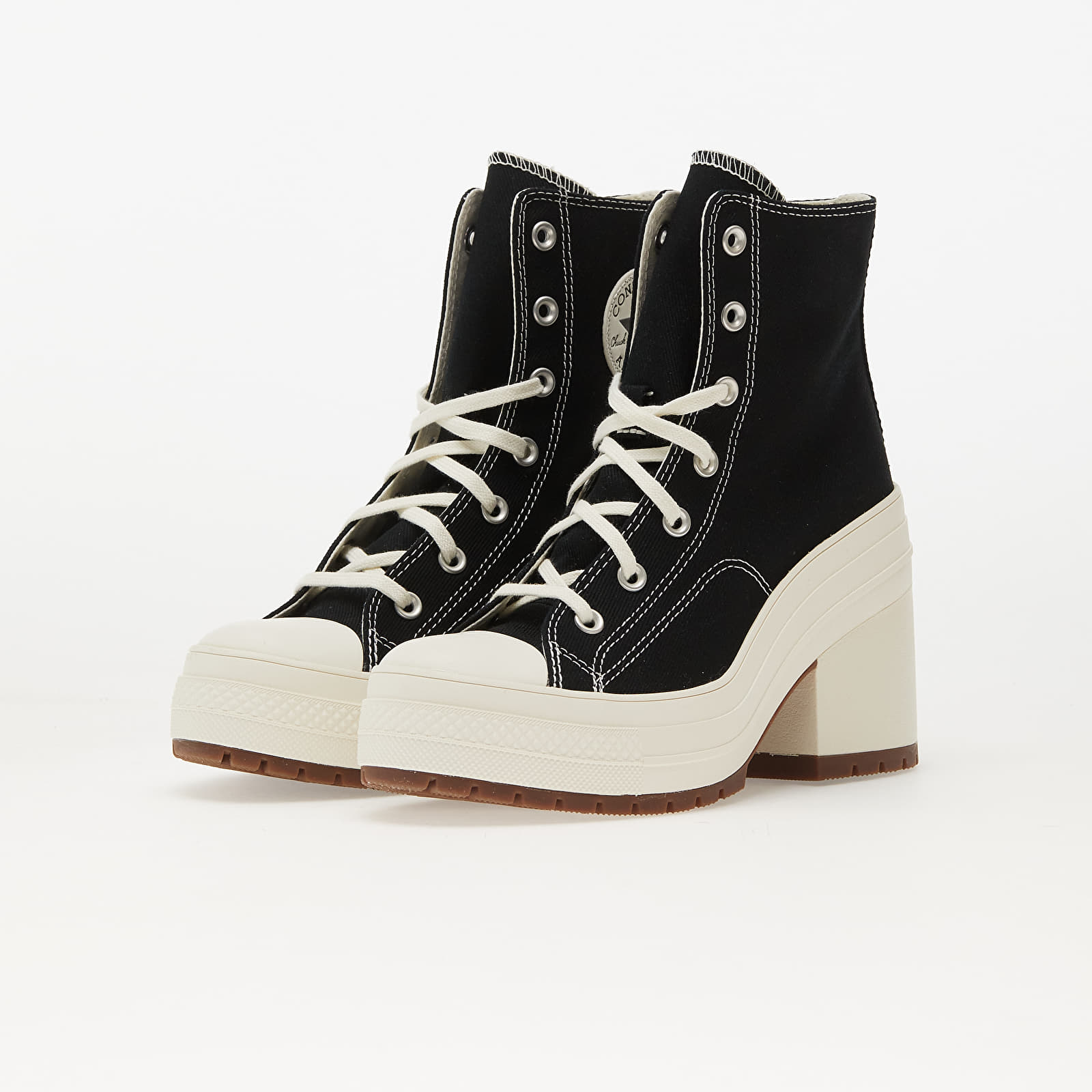 Women's sneakers and shoes Converse Chuck 70 De Luxe Heel Black/ Egret/ Egret