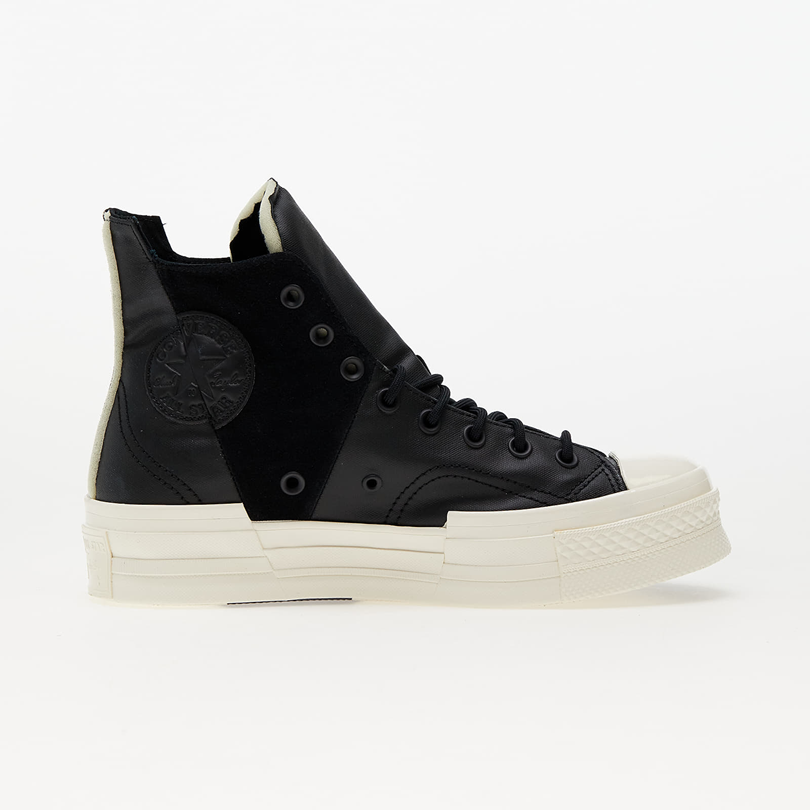 Men s sneakers and shoes Converse Chuck 70 Plus Mixed Material Black Egret Black Queens