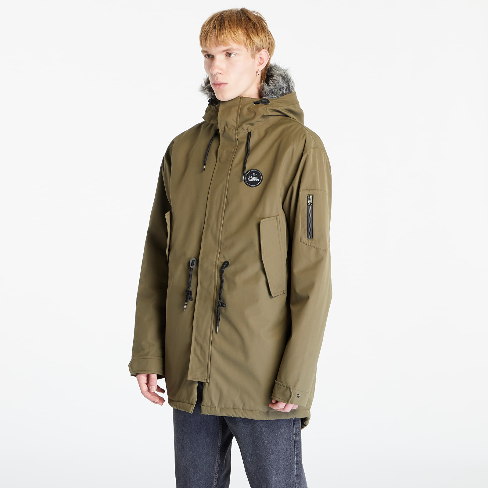 Chaquetas Horsefeathers Griffen Jacket Dark Olive