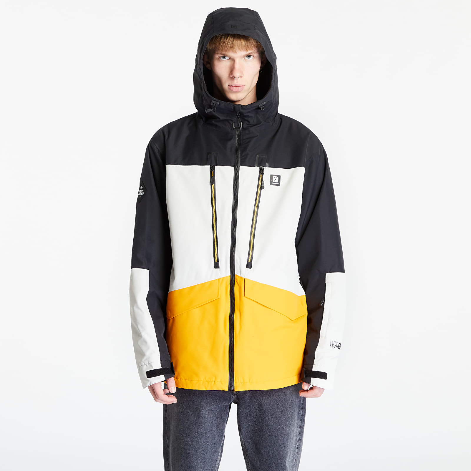 Giacca Horsefeathers Halen II Jacket Black/ Radiant Yellow L