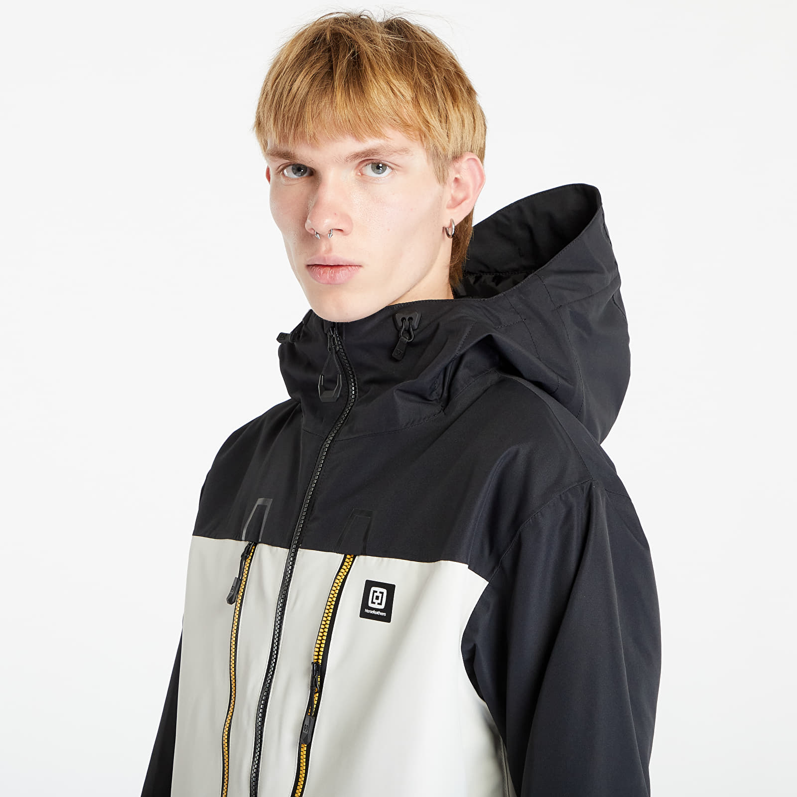 Jackets Horsefeathers Halen II Jacket Black/ Radiant Yellow