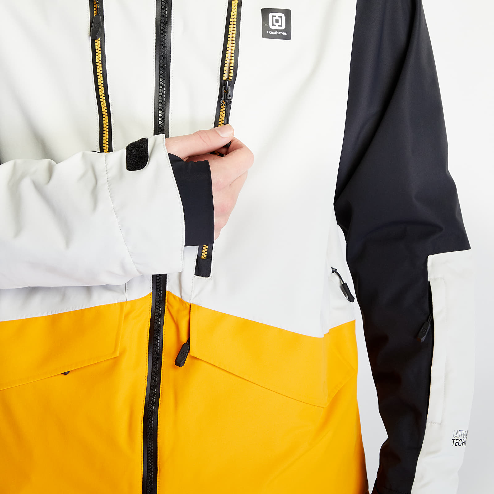 Jackets Horsefeathers Halen II Jacket Black/ Radiant Yellow