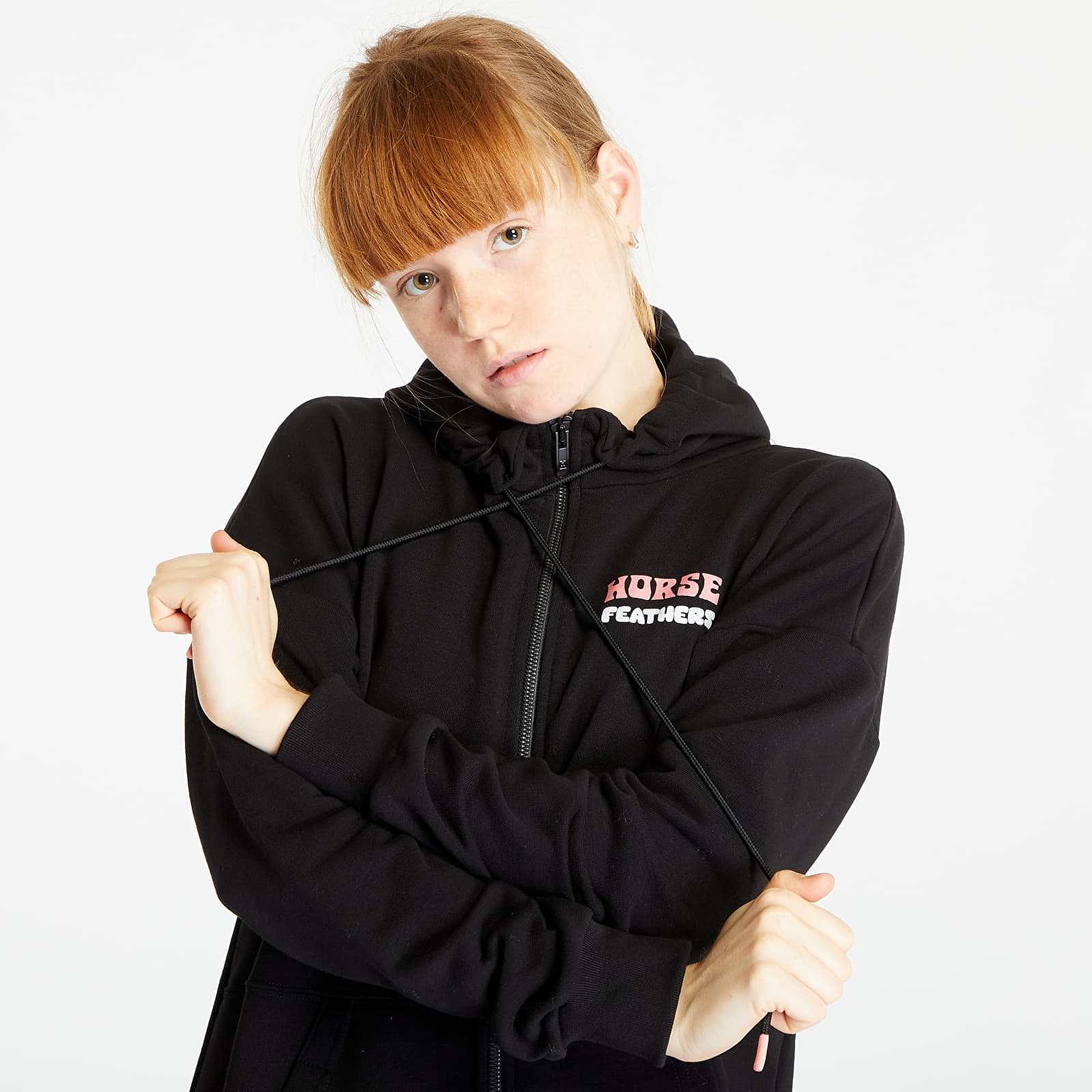 Hoodies and sweatshirts  Horsefeathers Naava Full-Zip Sweatshirt Black