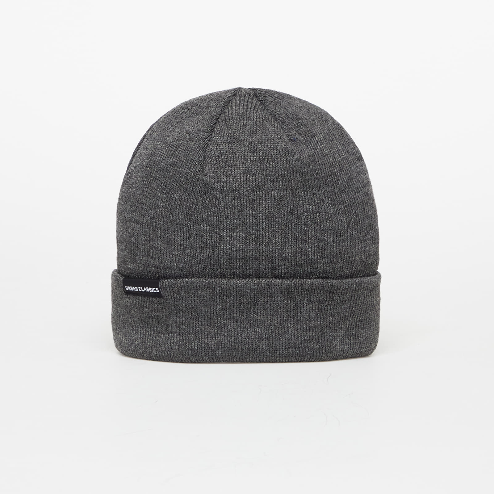 Шапки Urban Classics Basic Flap Beanie Charcoal