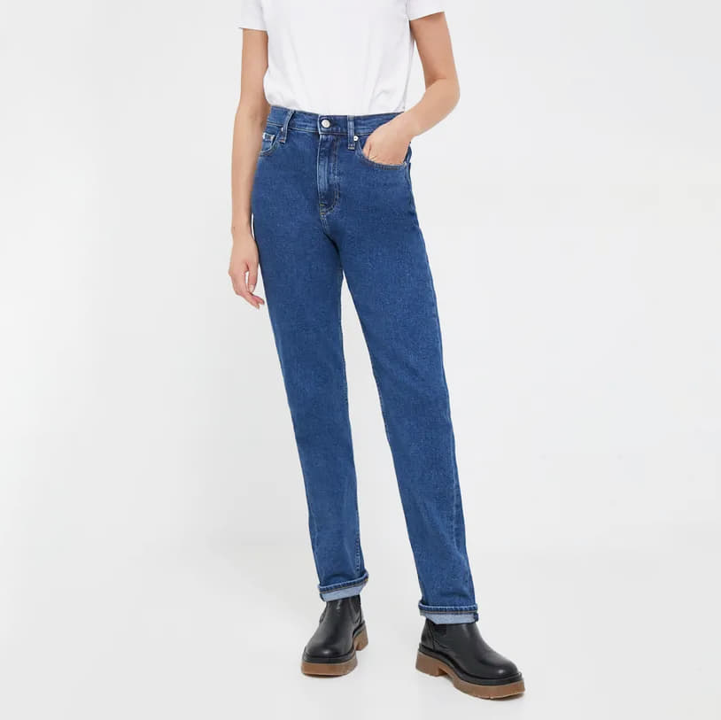 Pants CALVIN KLEIN JEANS Authentic Slim Straight Blue