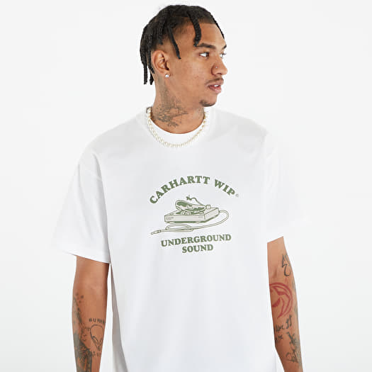 T shirts Carhartt WIP Short Sleeve Underground Sound T Shirt White Queens