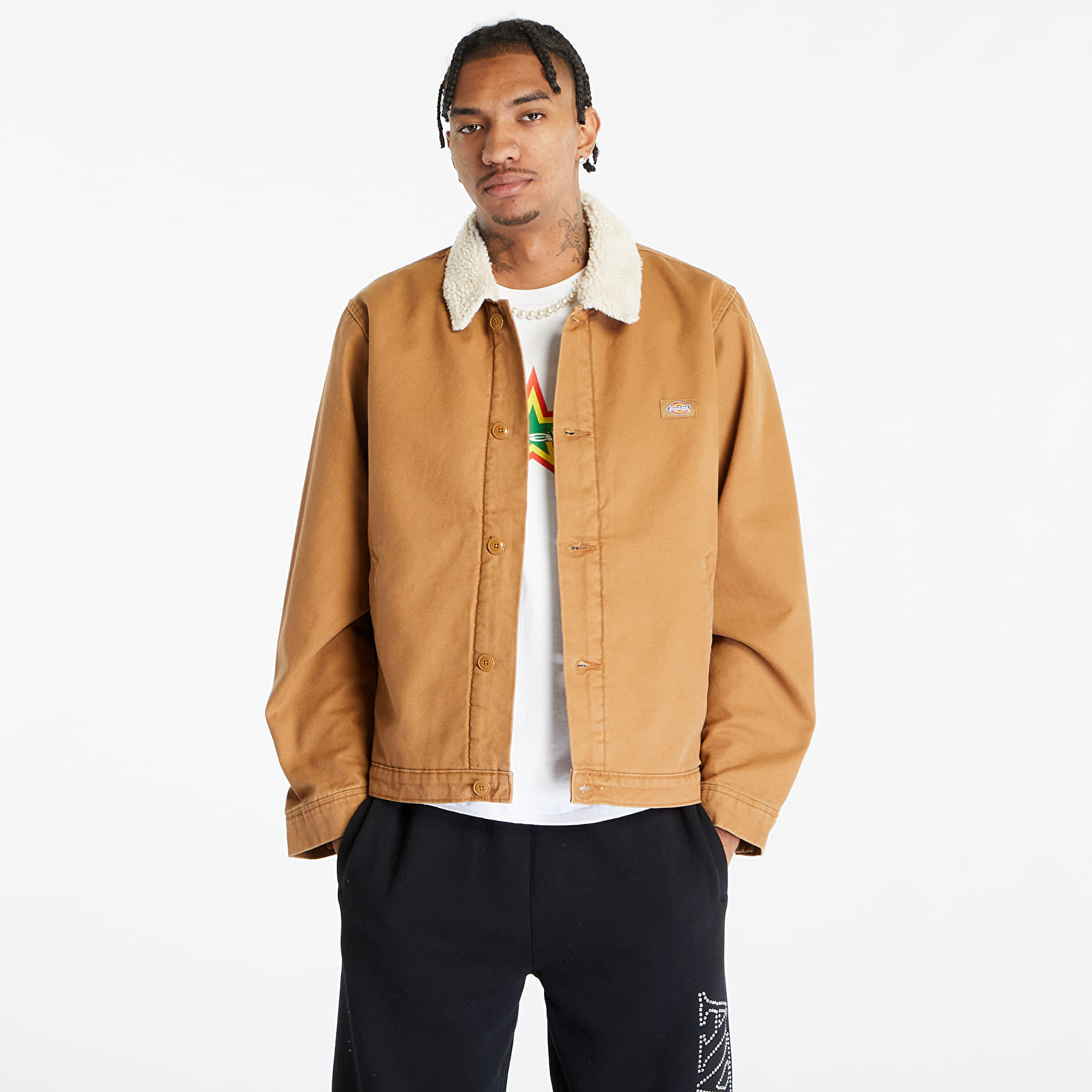 Jassen Dickies Duck Canvas Deck Jacket Stone Washed Brown Duck
