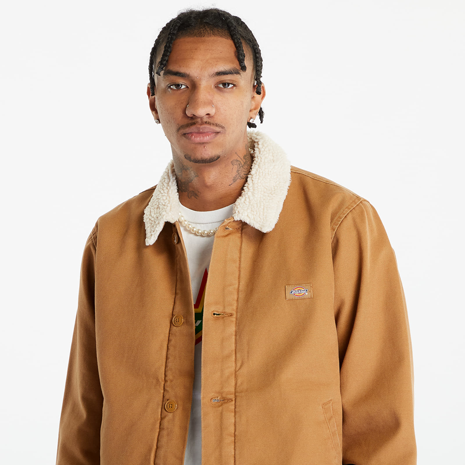 Jassen Dickies Duck Canvas Deck Jacket Stone Washed Brown Duck