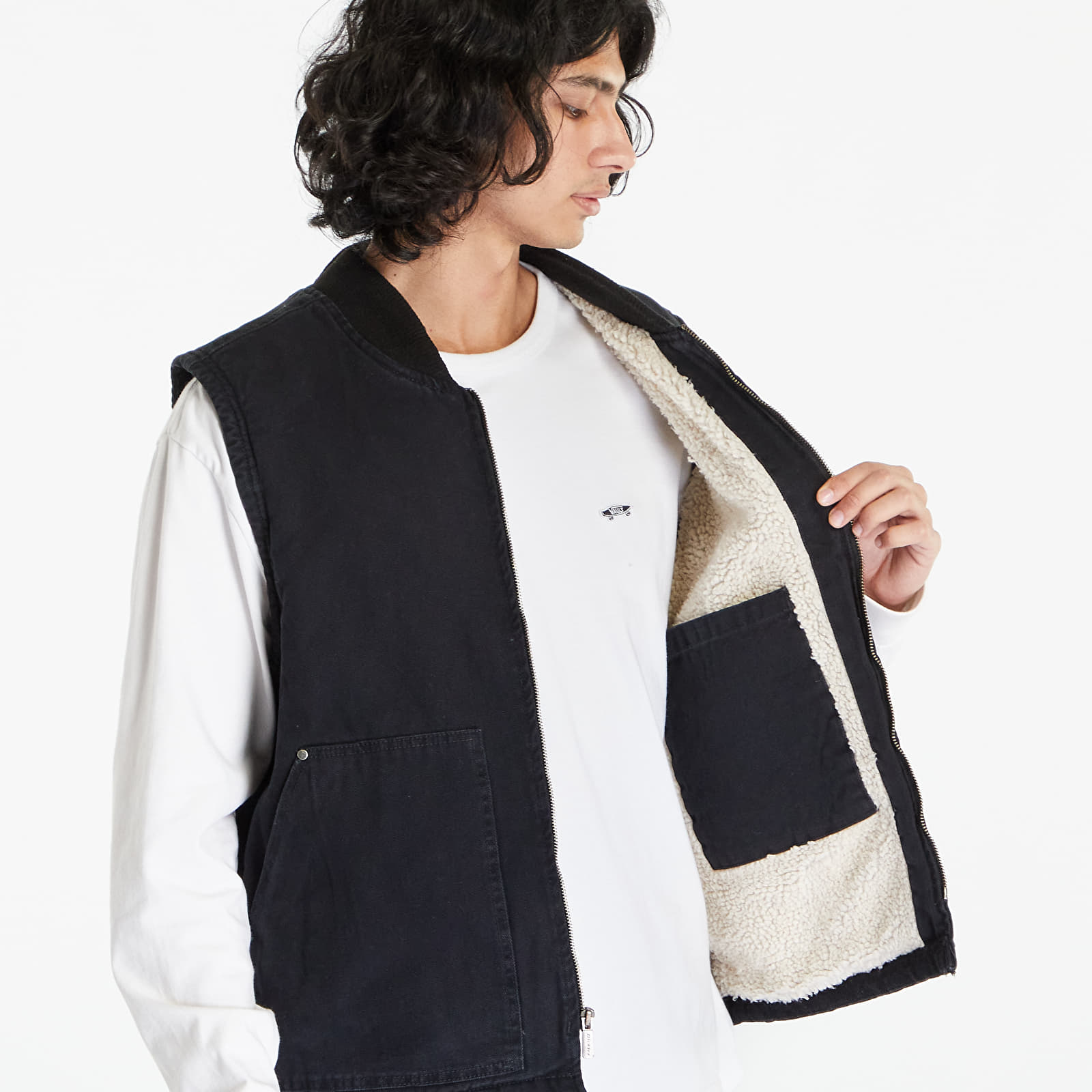 Vesty Dickies Duck Canvas Vest Stone Washed Black