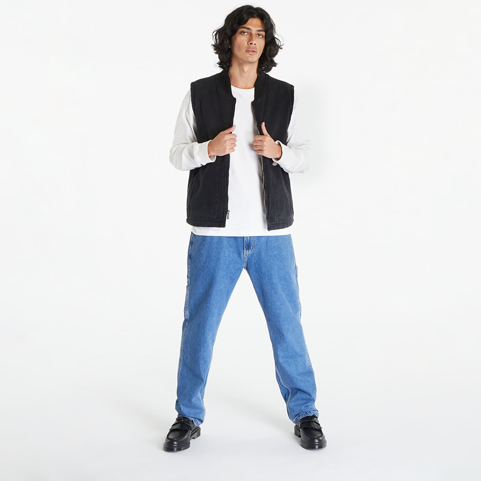 Vesty Dickies Duck Canvas Vest Stone Washed Black