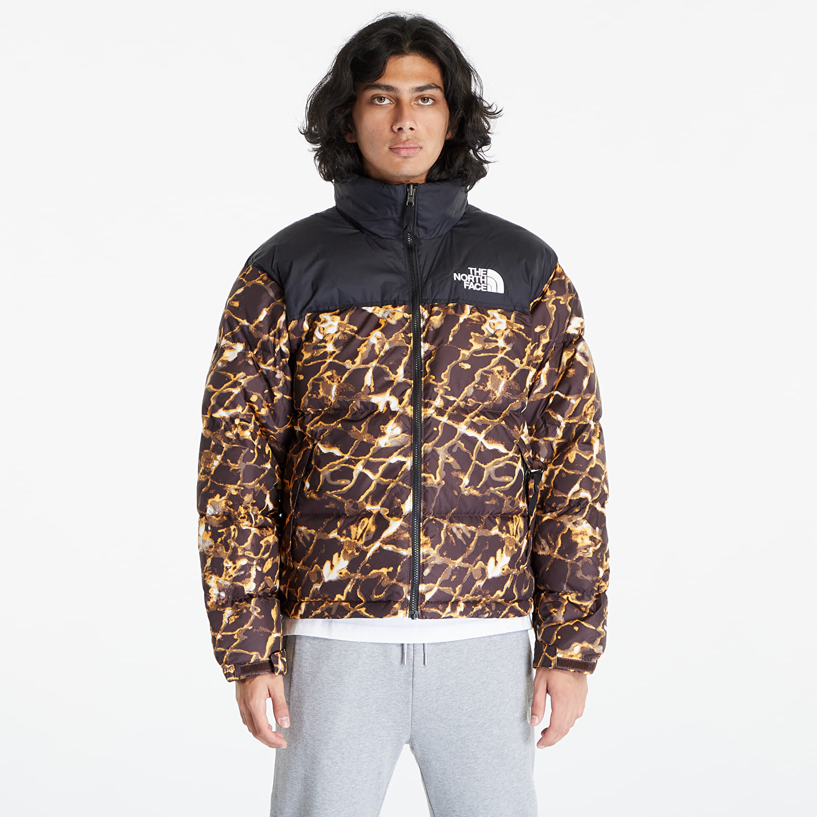 Jackets The North Face M 1996 Retro Nuptse Jacket Coal Brown Wtrdstp/ TNF Black