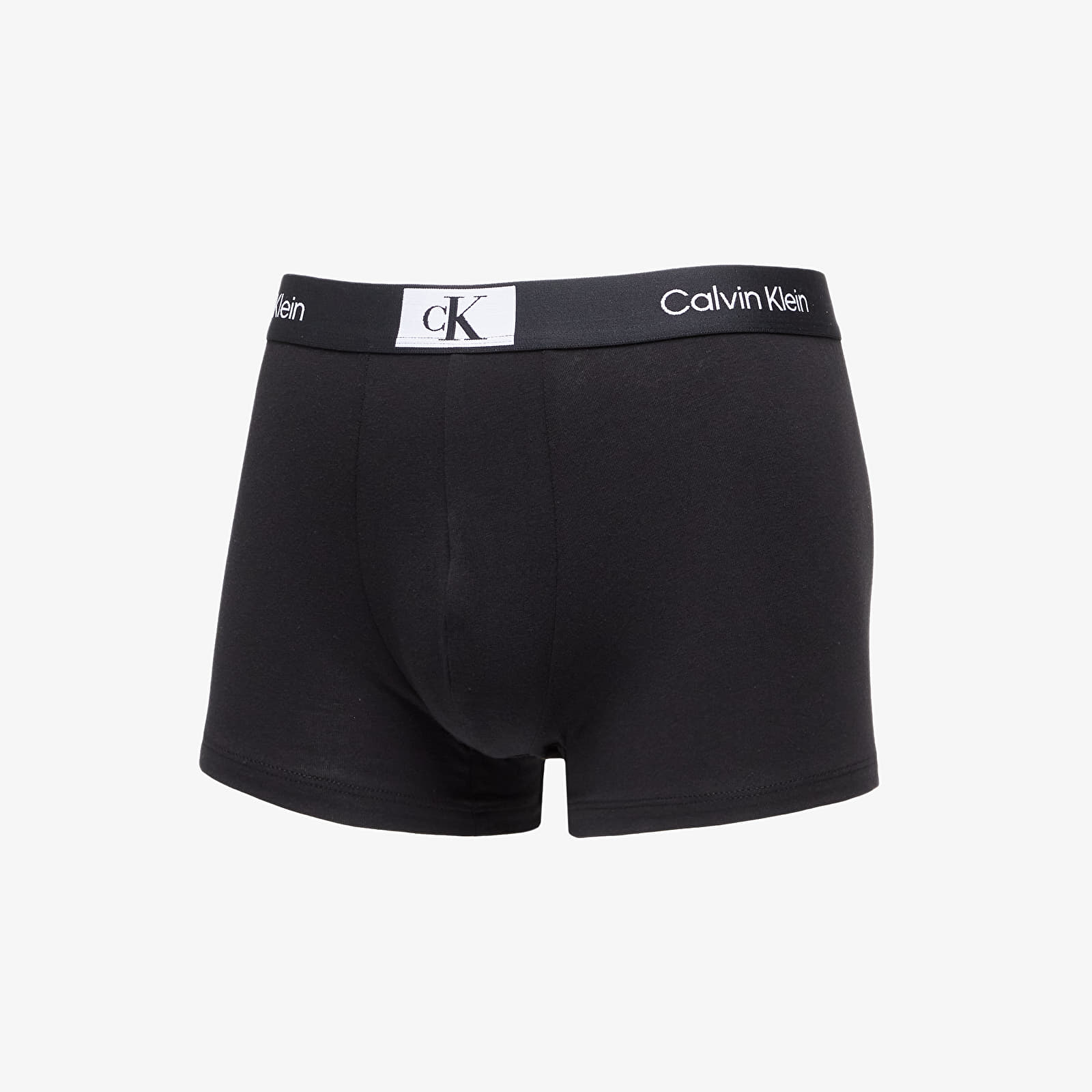 Boxershorts Calvin Klein 96 Cotton Trunk 3-Pack Black/ Grey Heather/ Warped Logo Print Black