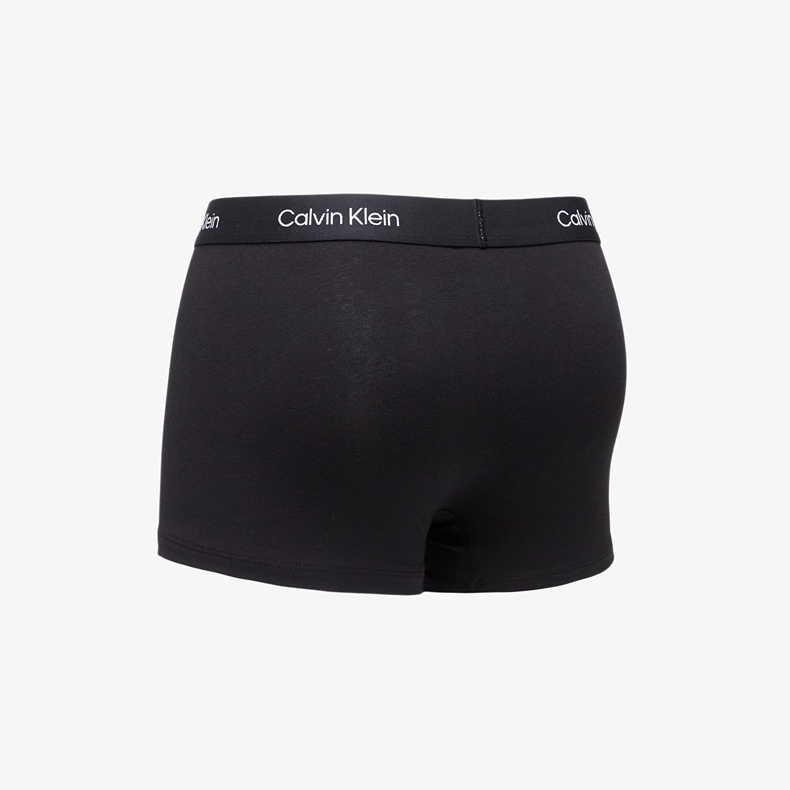 Boxershorts Calvin Klein 96 Cotton Trunk 3-Pack Black/ Grey Heather/ Warped Logo Print Black