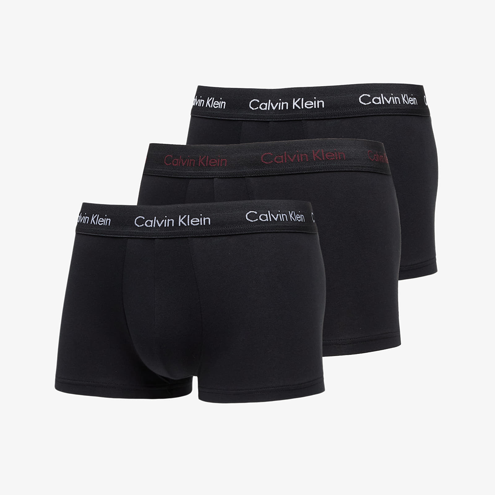 Boxerky Calvin Klein Cotton Stretch Low Rise Trunk 3-Pack Black