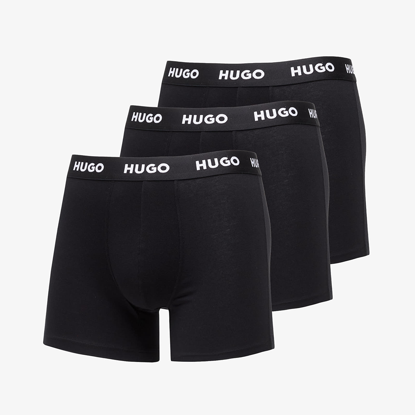 Hugo Boss Logo-Waistband Boxer Briefs 3-Pack Black XXL