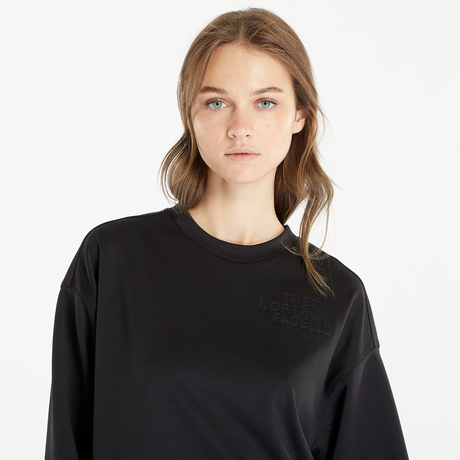 Mikine The North Face Spacer Air Crew Sweatshirt TNF Black Light Heather