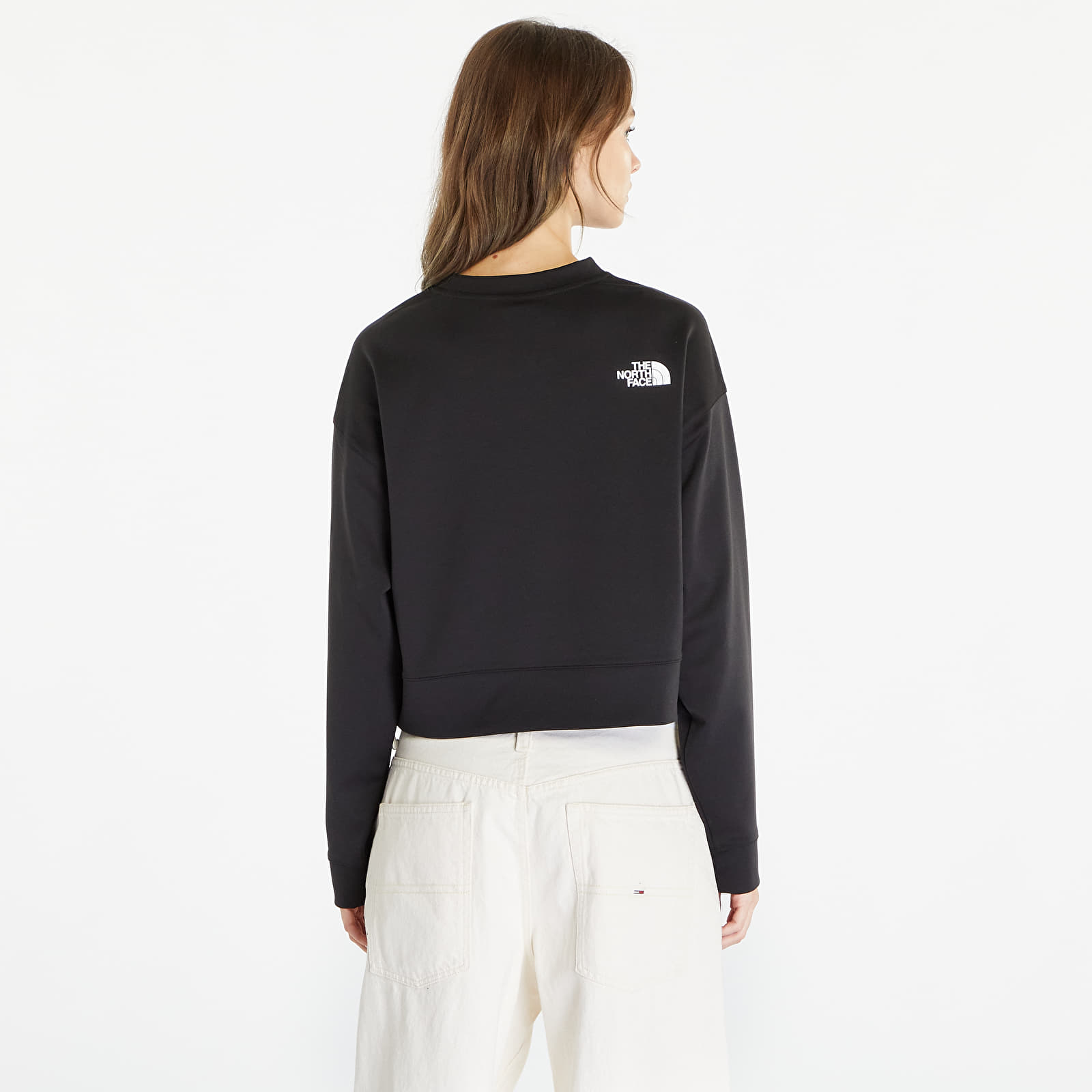 Mikine The North Face Spacer Air Crew Sweatshirt TNF Black Light Heather