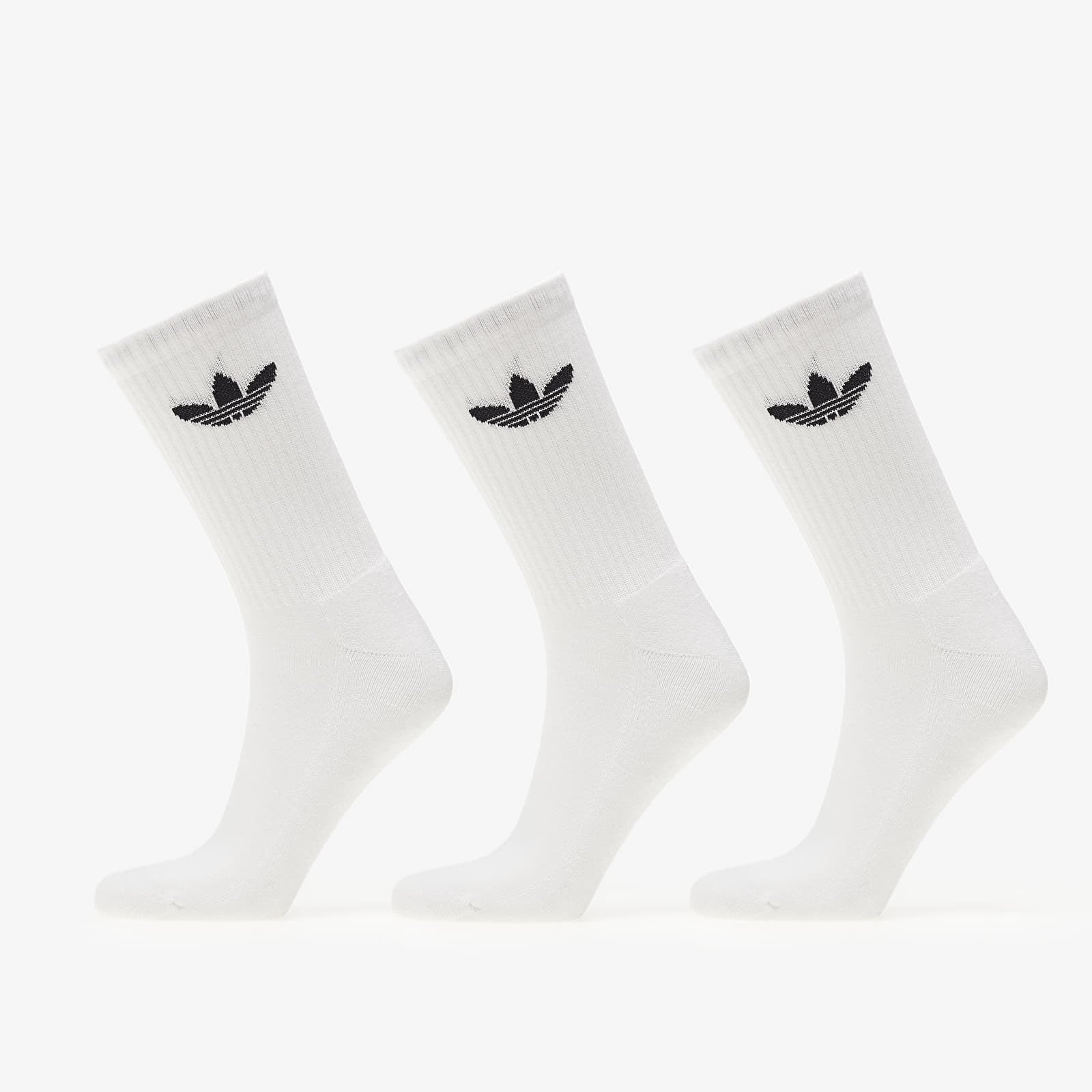 adidas Originals Trefoil Cushion Crew Socks 3-Pack White M