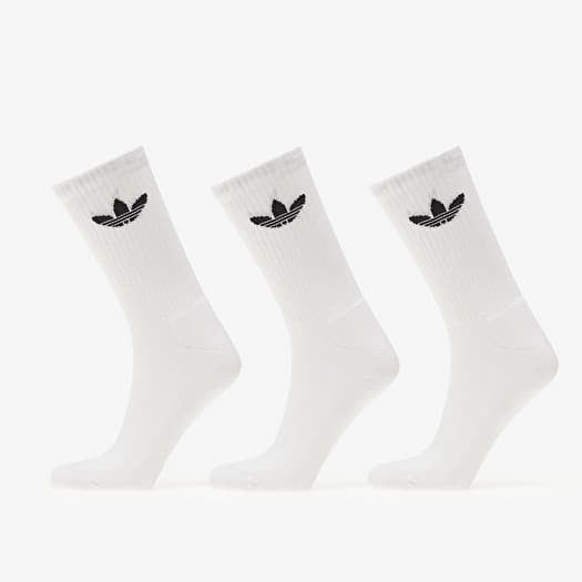 adidas Originals Trefoil  Cushion Crew Socks 3-Pack White