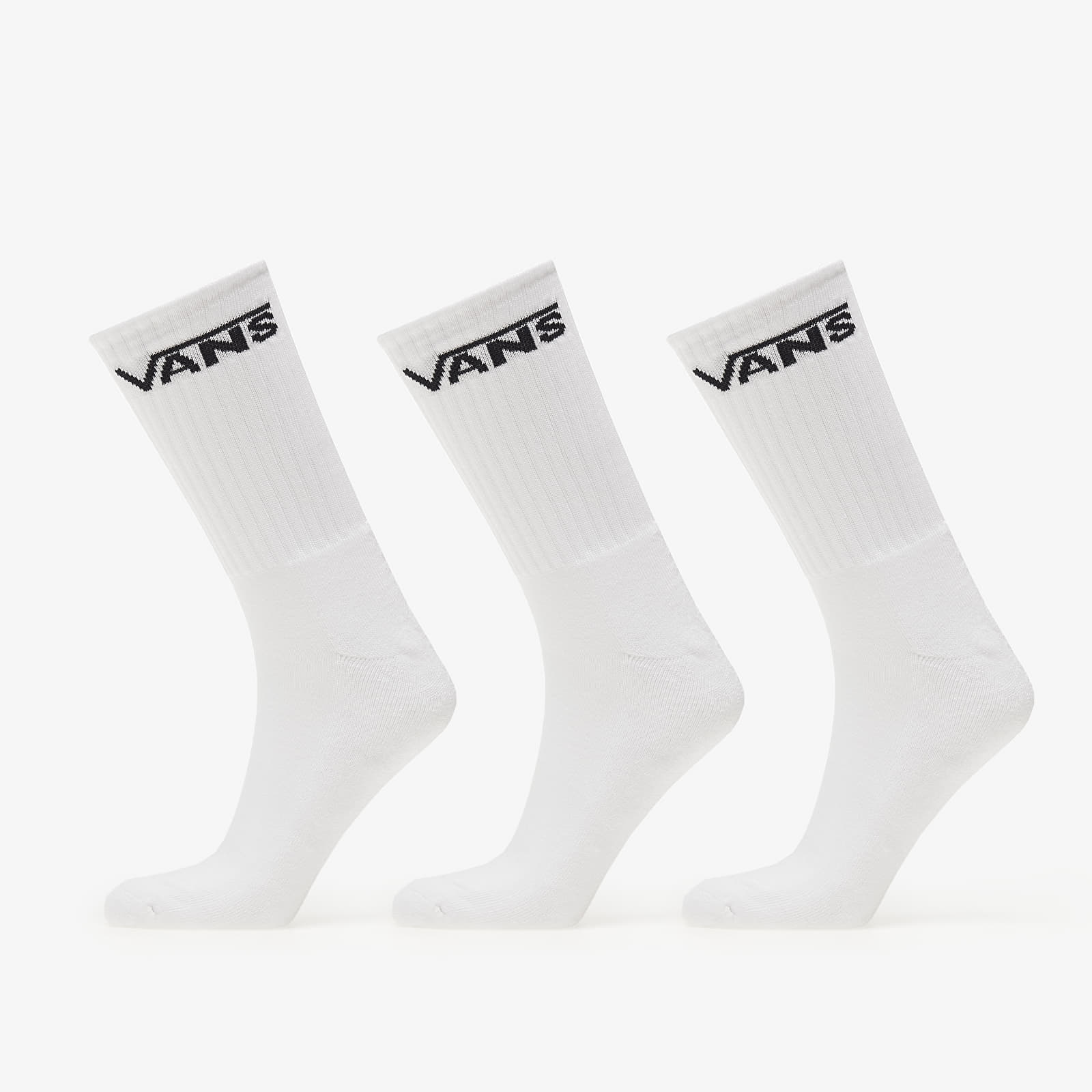 Strumpor Vans Classic Crew Rox 3-Pack White
