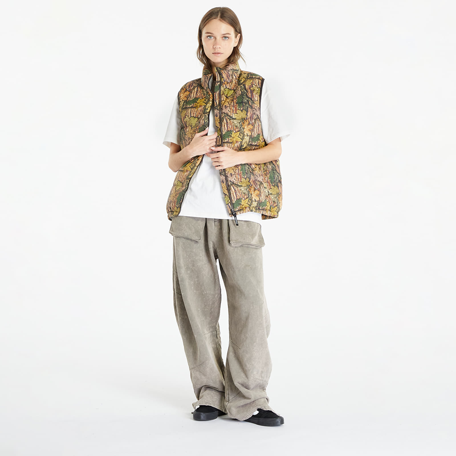 Westen Gramicci Down Puffer Vest UNISEX Leaf Camo