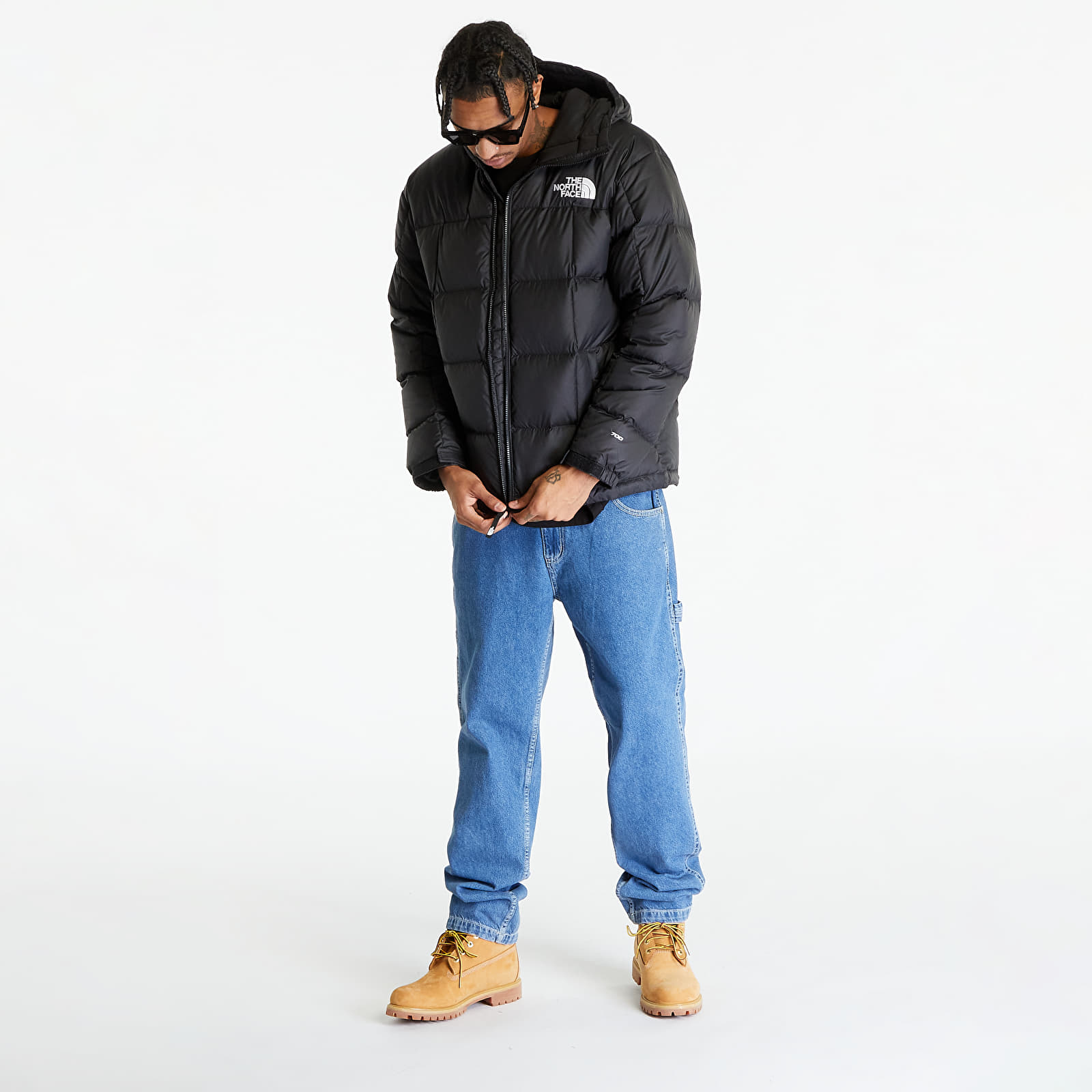Casacos The North Face Lhotse Hooded Jacket TNF Black