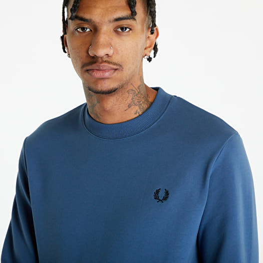 Sweatshirts FRED PERRY Crew Neck Sweatshirt Midnight Blue Queens