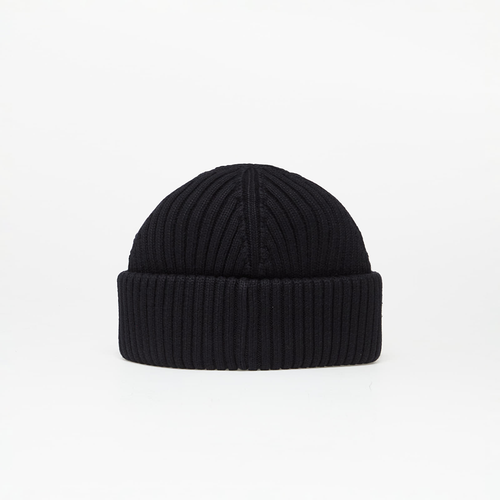 Hüte FRED PERRY Patch Brand Chunky Rib Beanie Black/ Oatmeal