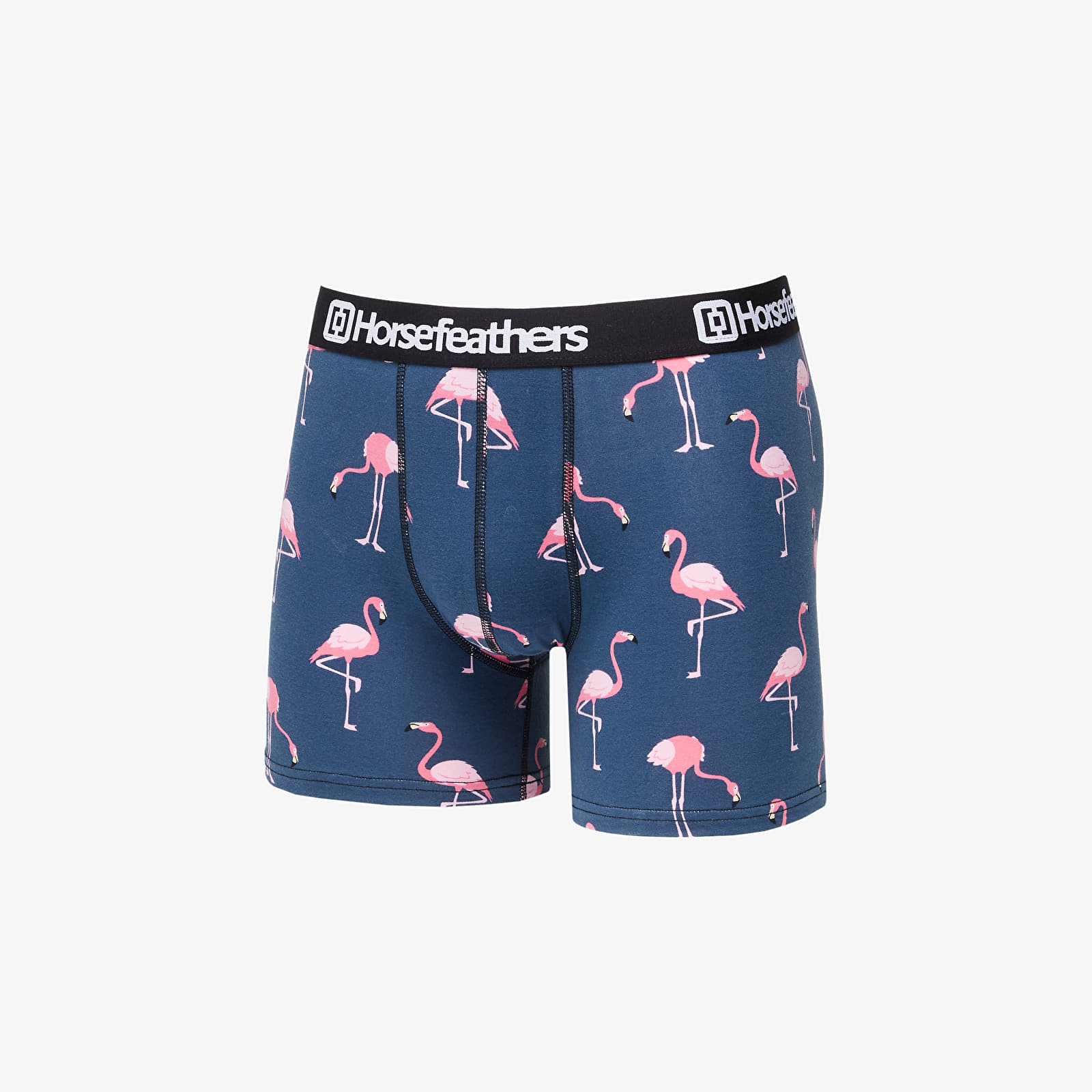 Boxerky Horsefeathers Sidney Boxer Shorts Blue/ Flamingos Print