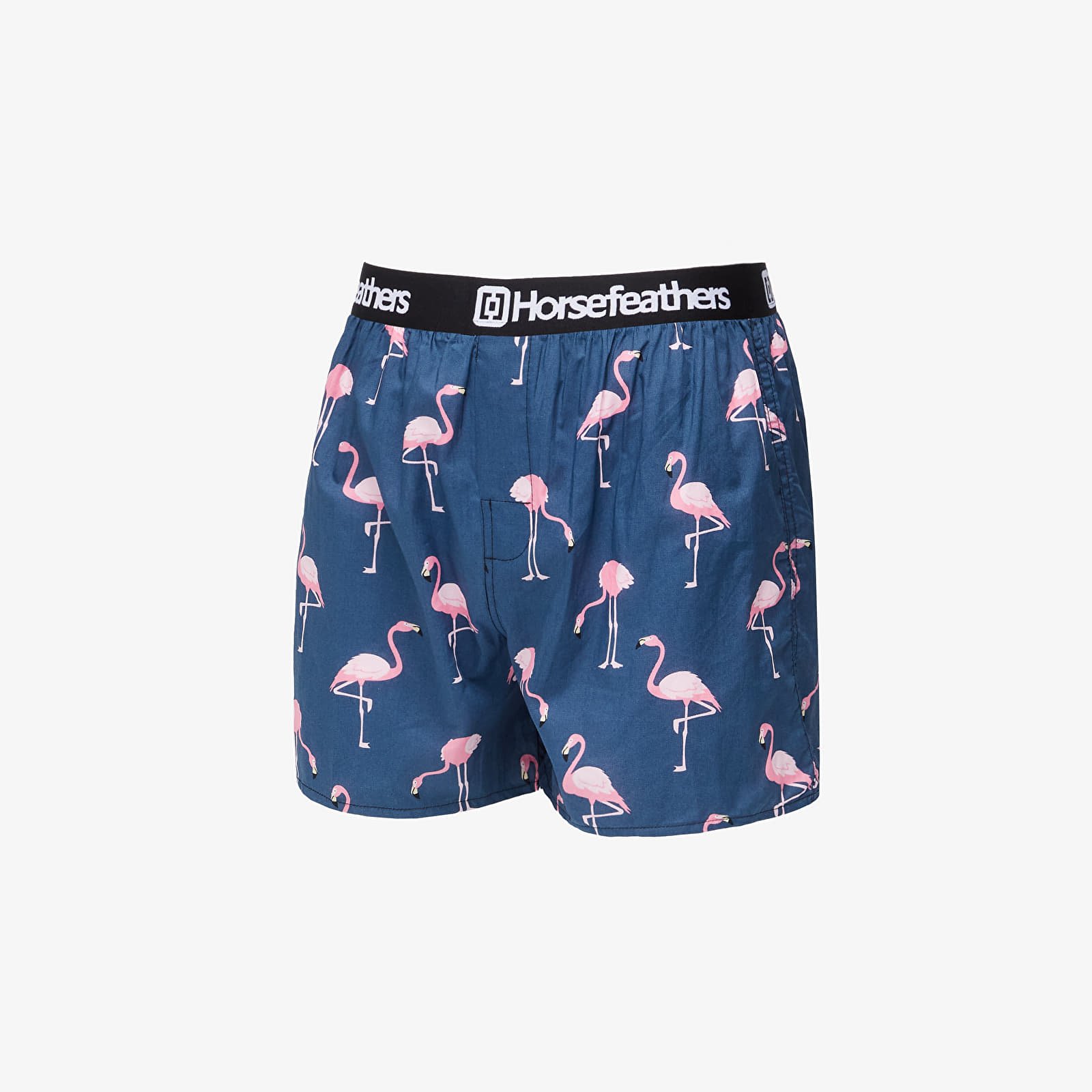 Trenky Horsefeathers Frazier Boxer Shorts Blue/ Flamingos Print