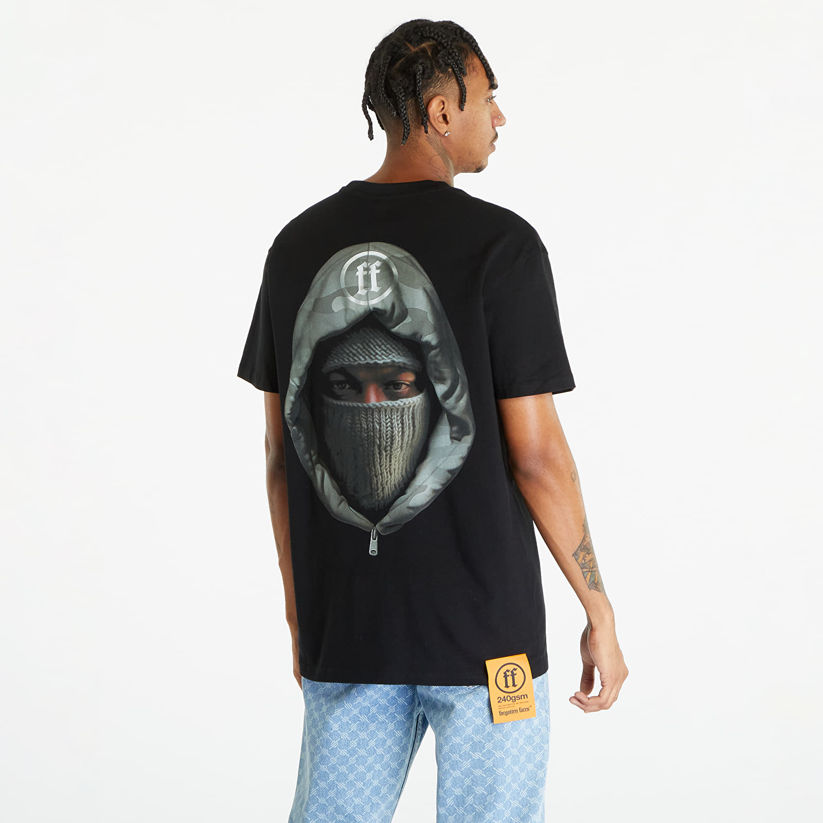 T-shirts Forgotten Faces Hooded Oversized Tee Black