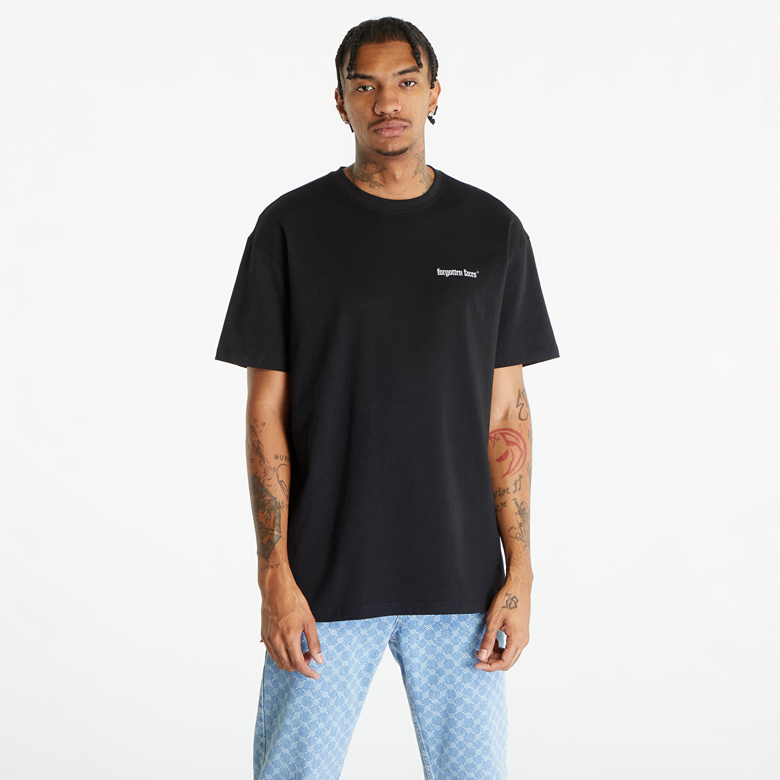 Koszulki Forgotten Faces Dyed Oversized Tee Black