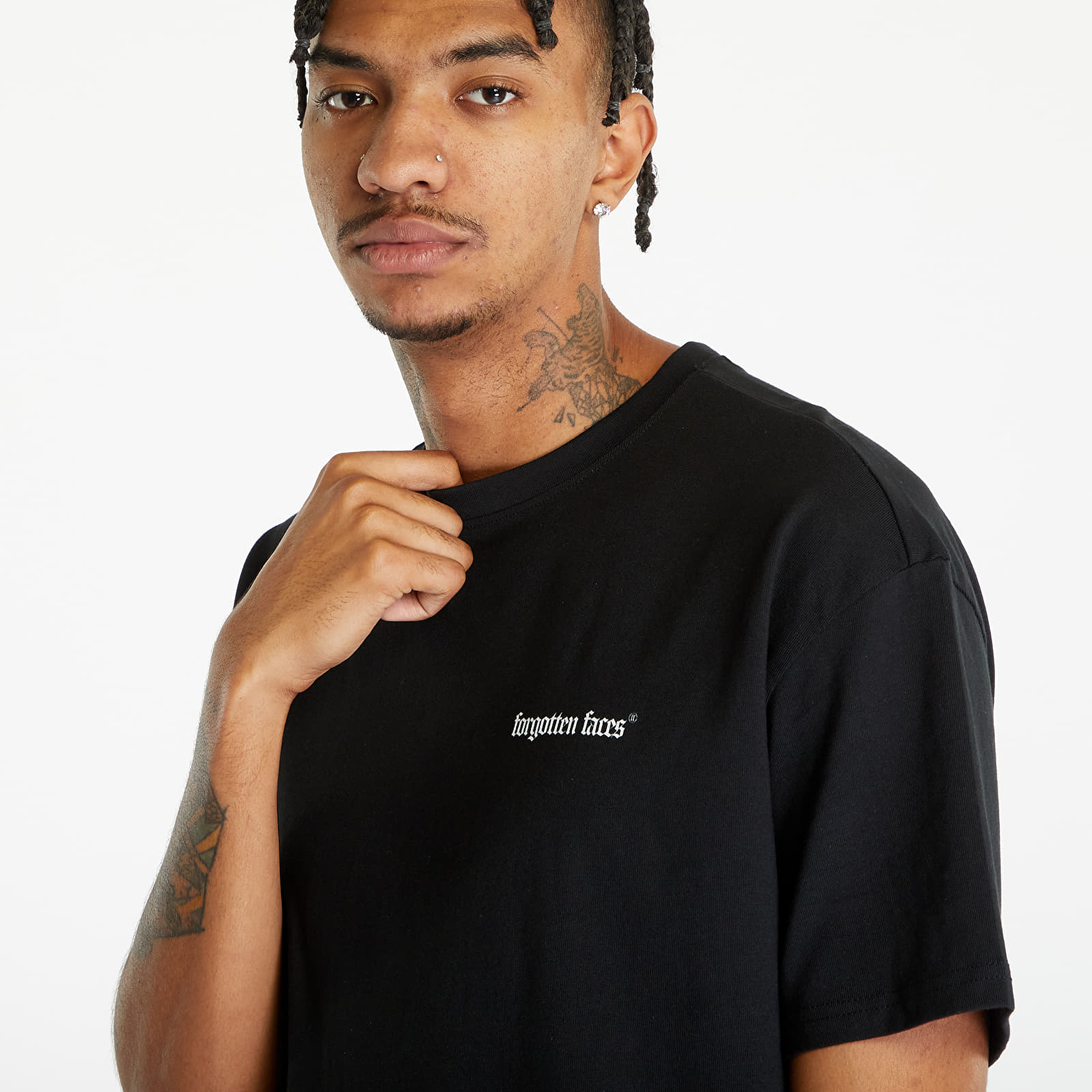 Koszulki Forgotten Faces Dyed Oversized Tee Black