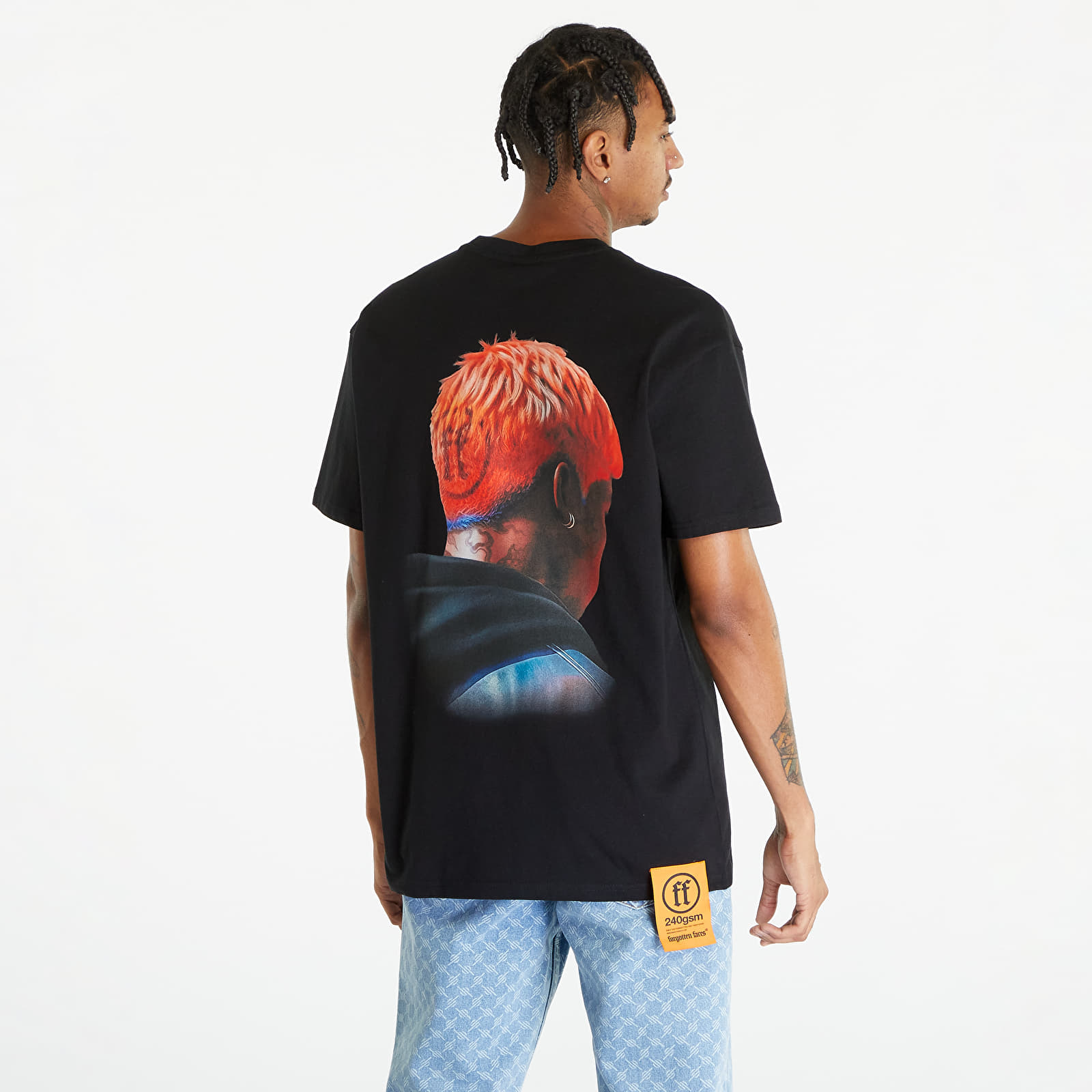 Koszulki Forgotten Faces Dyed Oversized Tee Black