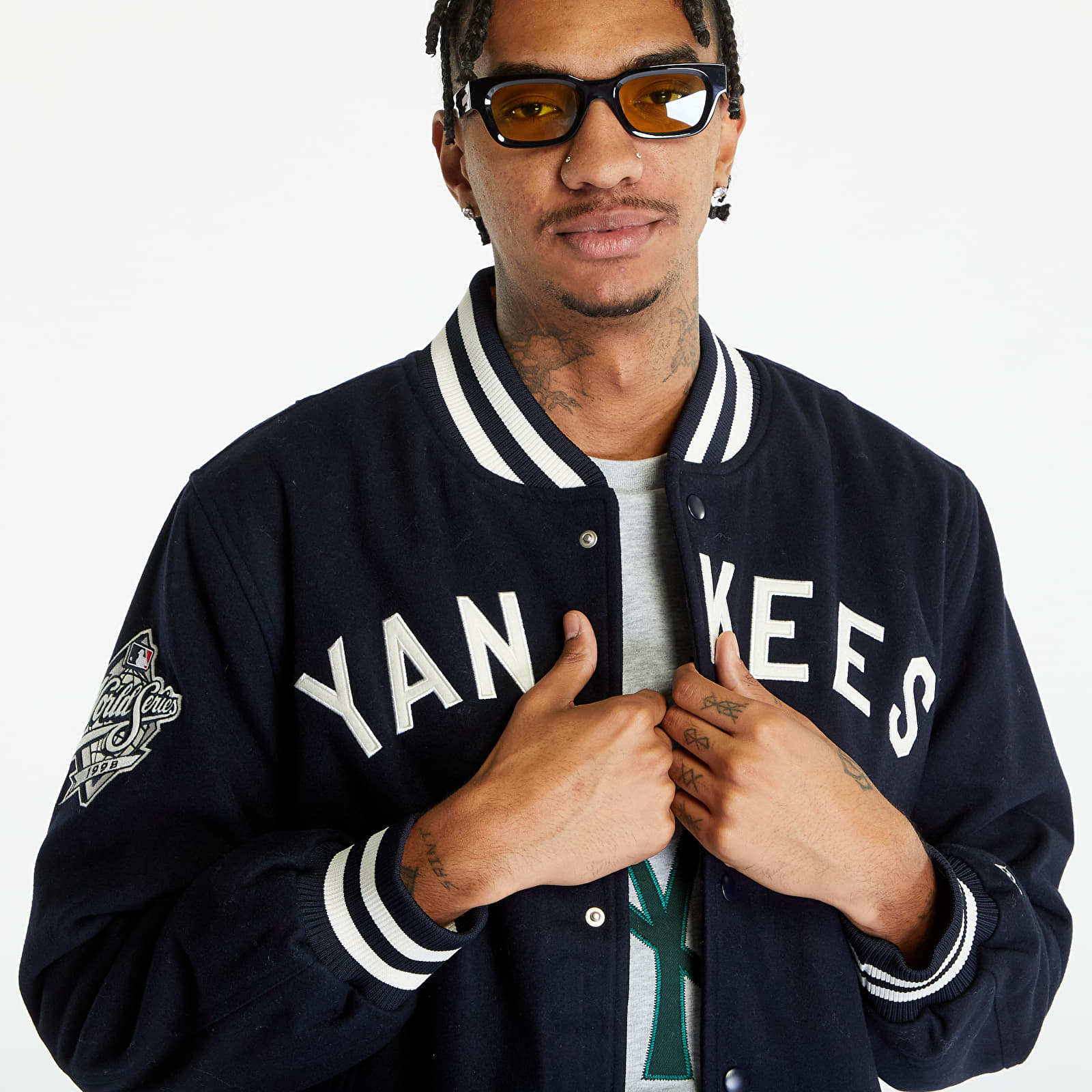 Bundy New Era New York Yankees Varsity Jacket UNISEX Navy
