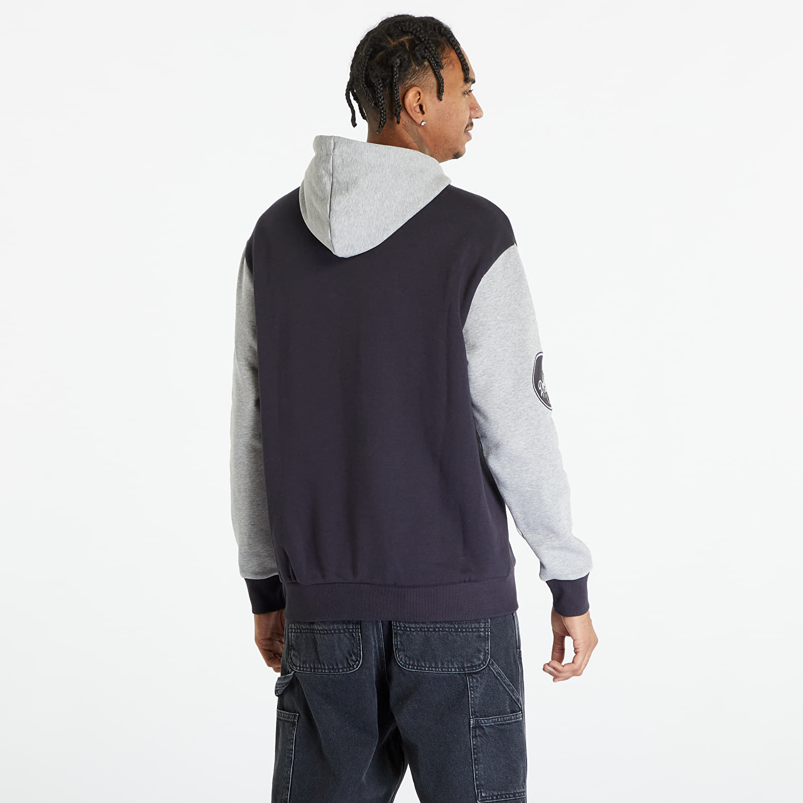Mikiny New Era Los Angeles Dodgers Oversized Hoodie UNISEX Navy/ Heather Gray