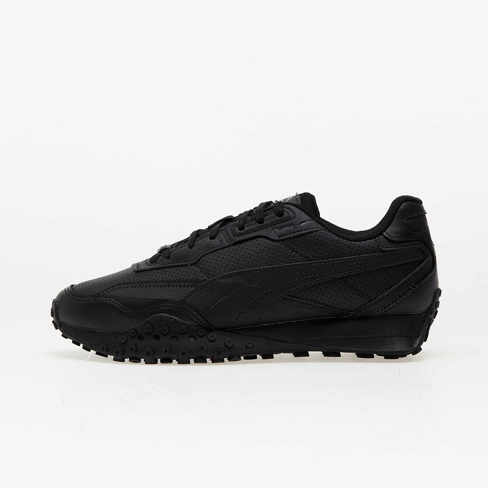 Vīriešu čības un apavi Puma Blktop Rider Leather Black